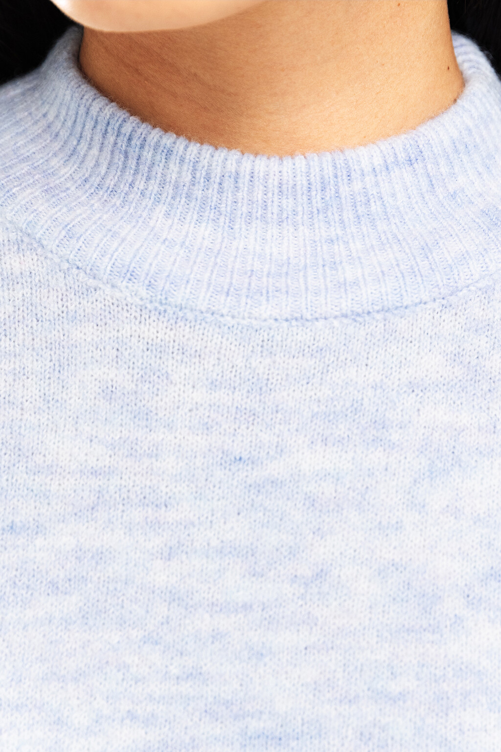 Свитер oversize с широкими рукавами - цвет голубой - 6