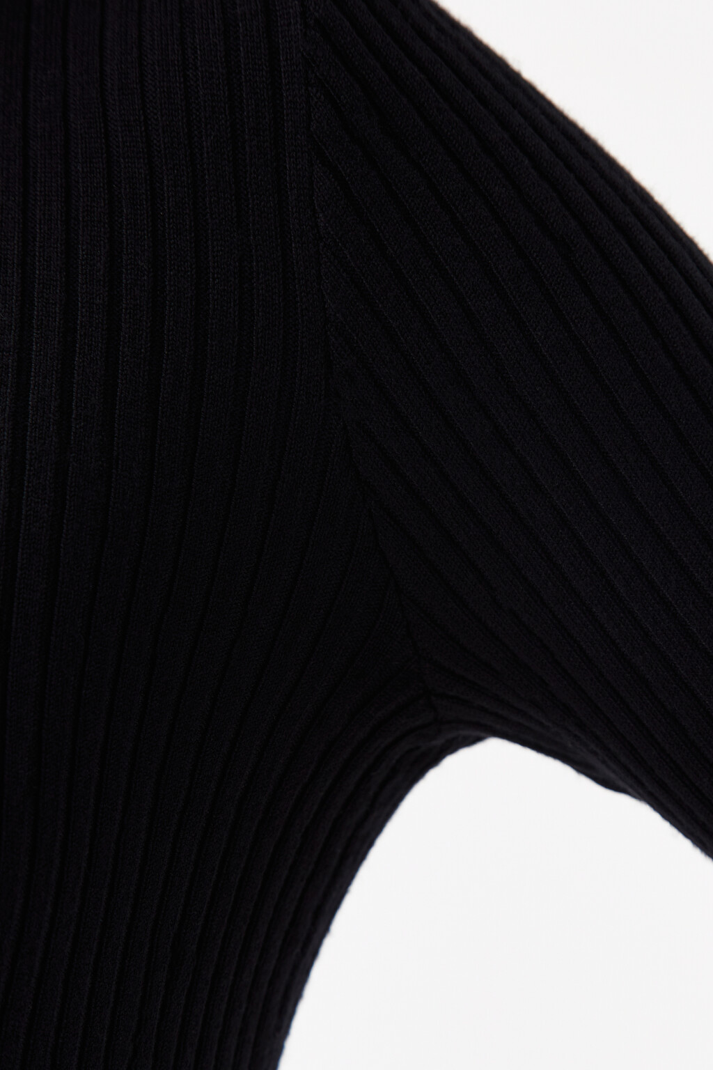 Джемпер-поло в рубчик - цвет черный - 6