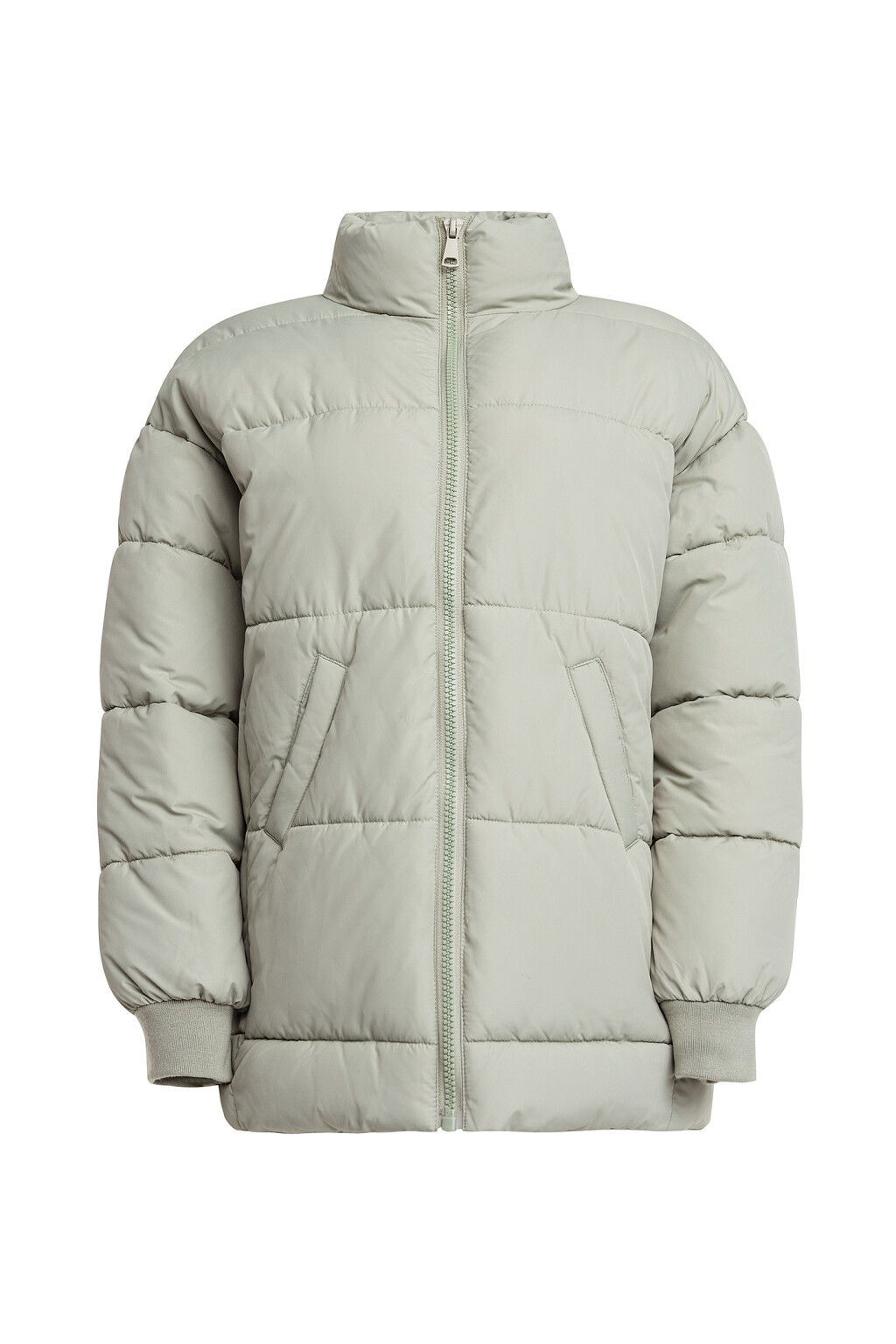 Куртка стеганая утепленная с воротником-стойкой - цвет зеленый - 7