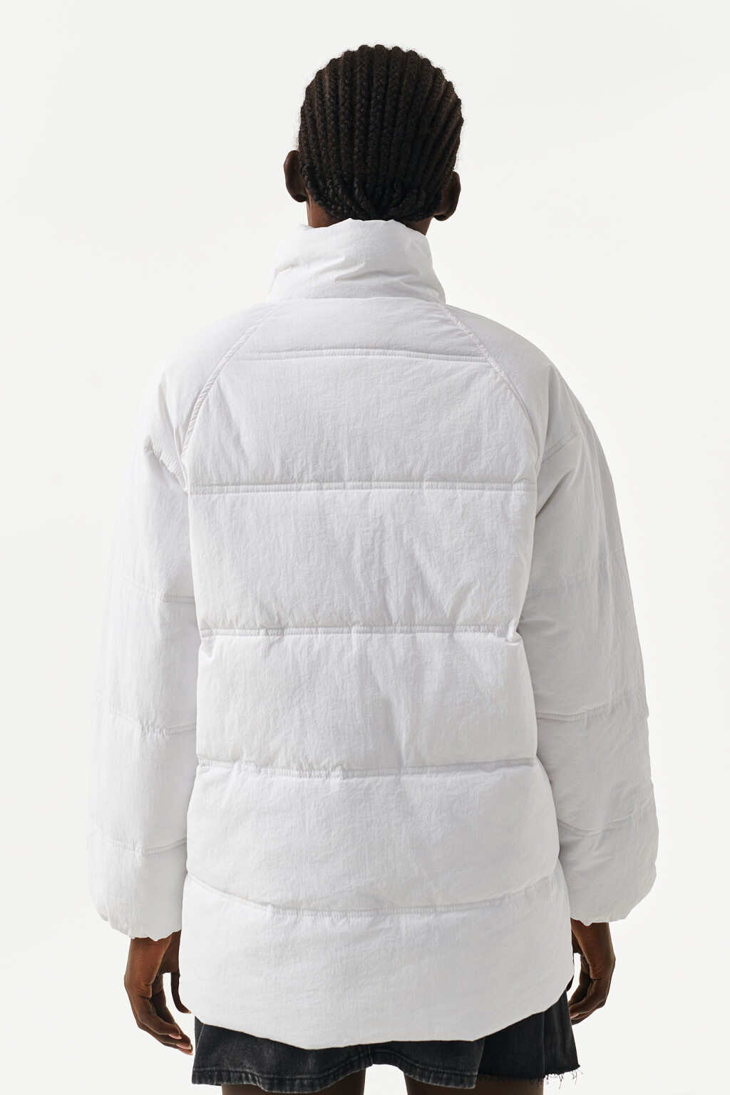 Куртка стеганая с воротником-стойкой - цвет белый - 2