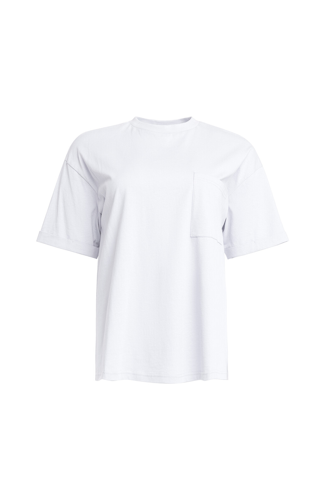 Футболка хлопковая oversize - цвет белый - 8