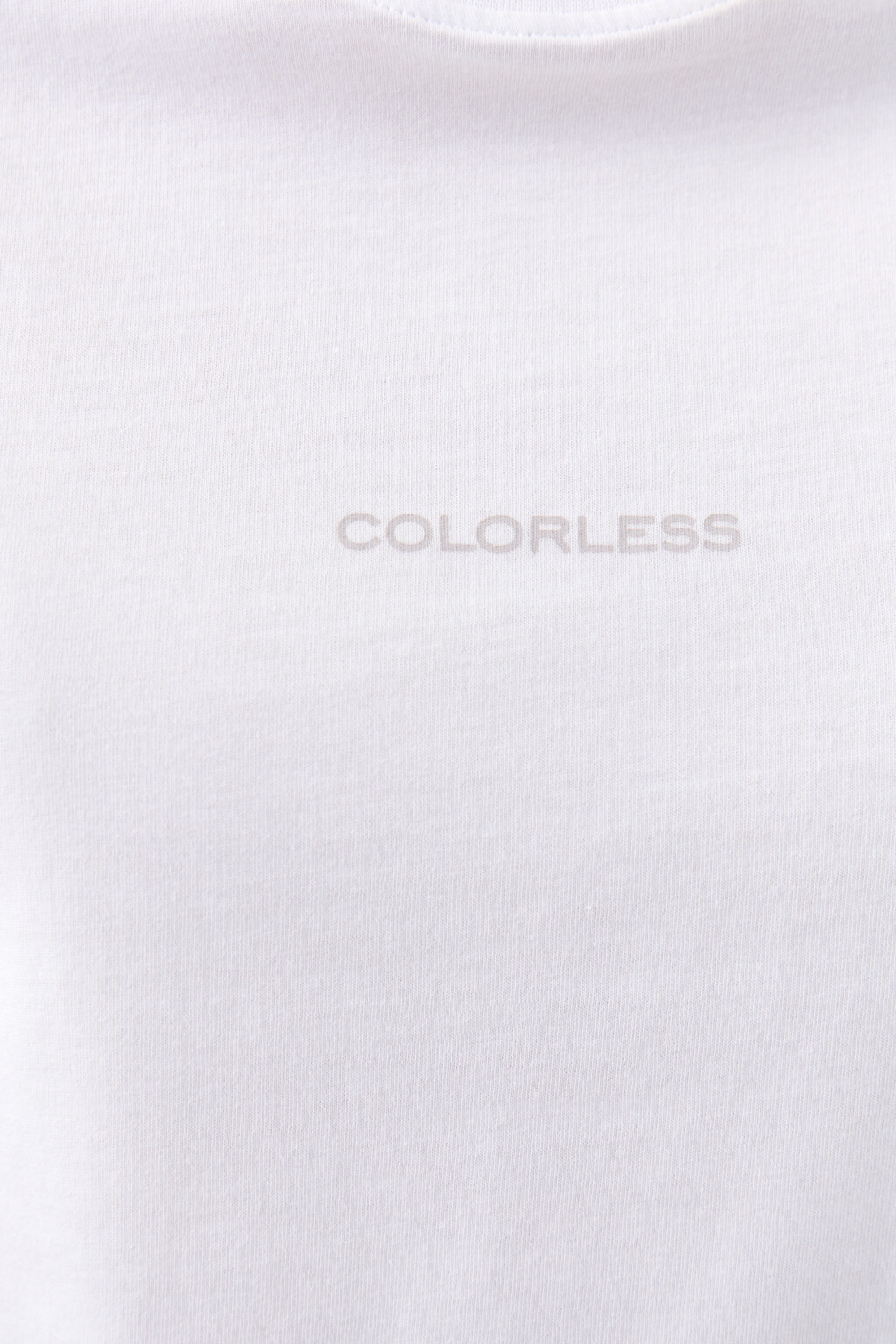 Футболка хлопковая с надписью на груди - цвет белый - 5