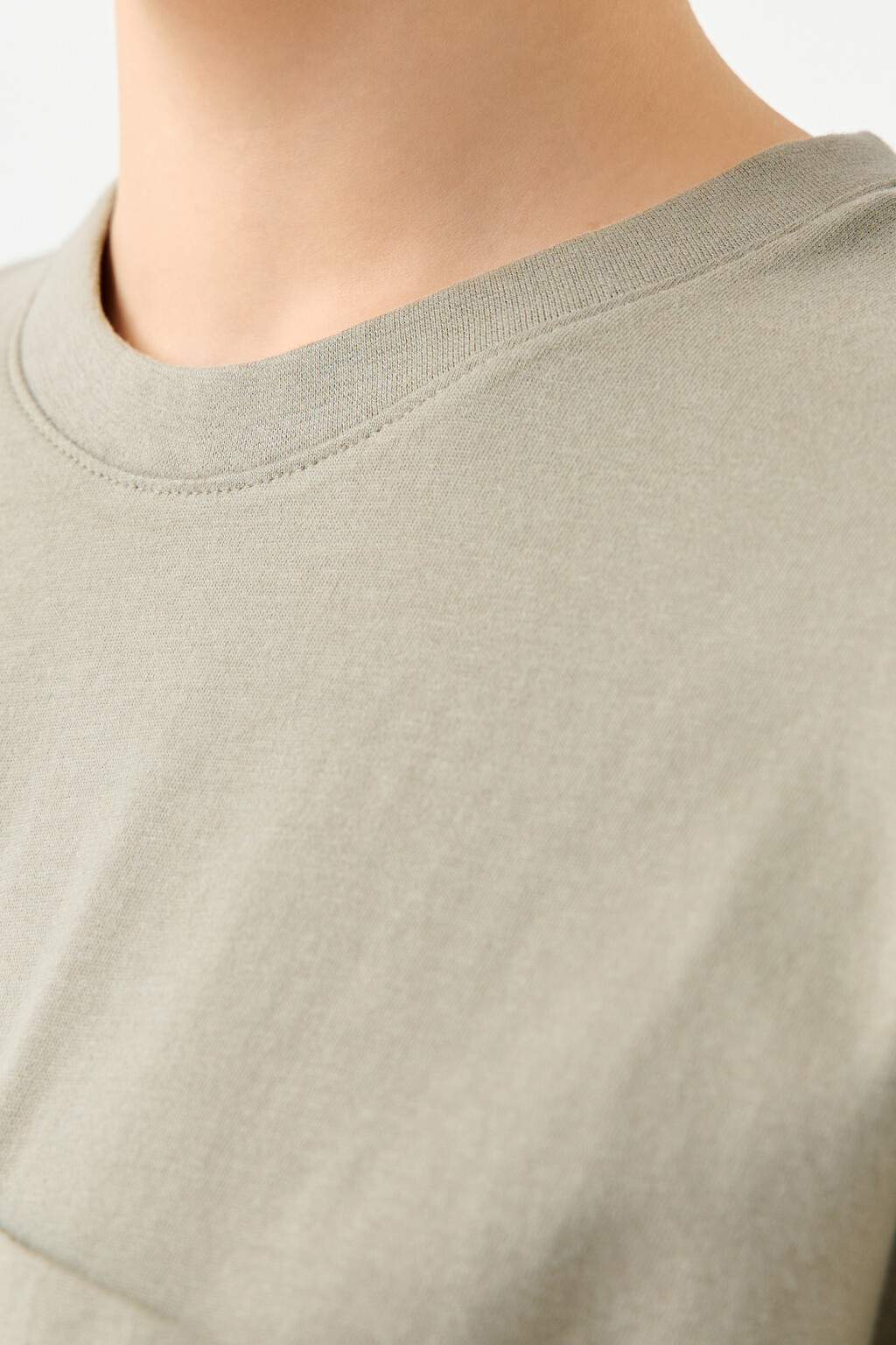 Футболка хлопковая oversize - цвет зеленый - 6