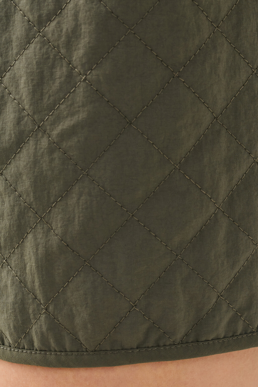 Шорты стеганые утепленные - цвет зеленый - 6