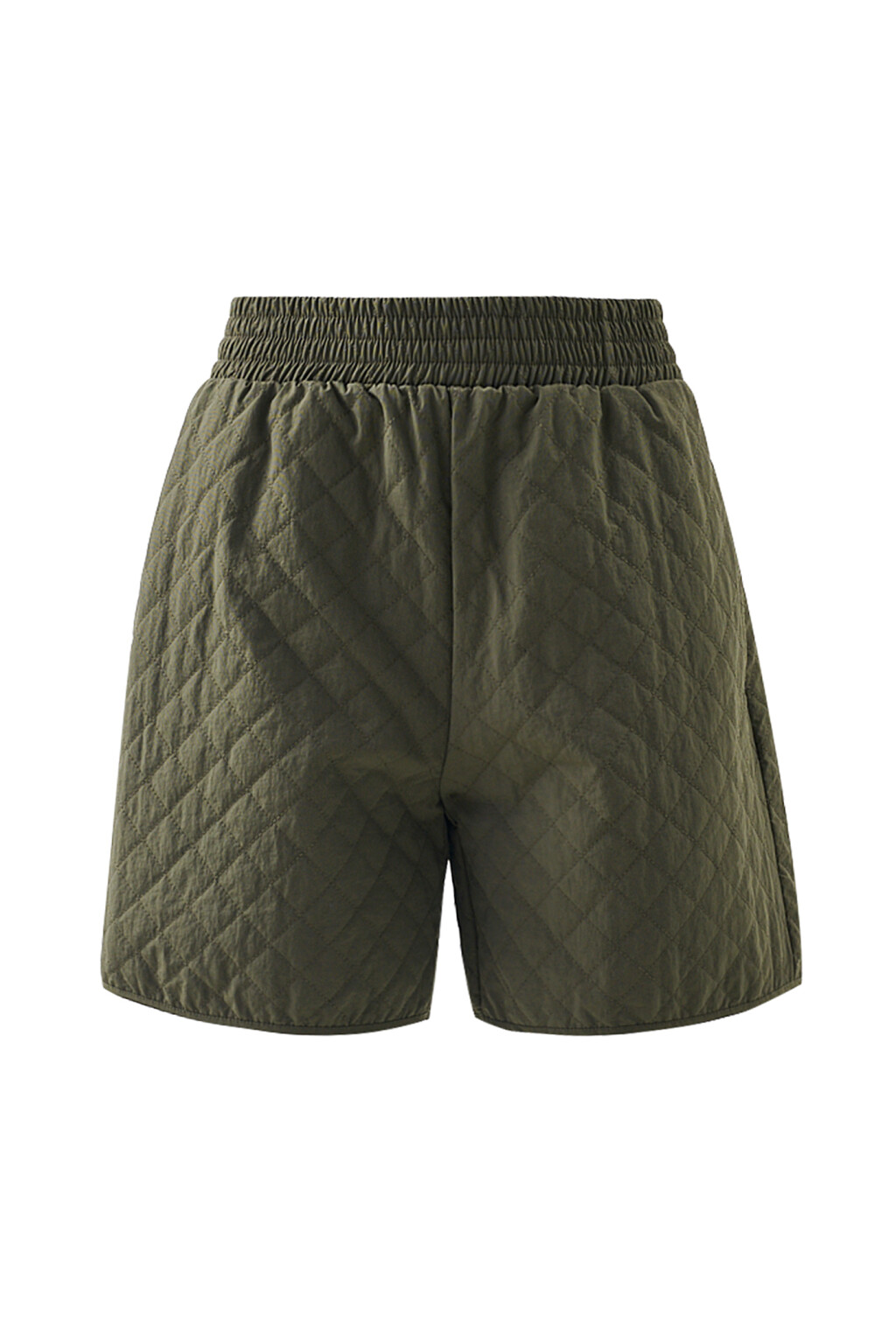 Шорты стеганые утепленные - цвет зеленый - 7
