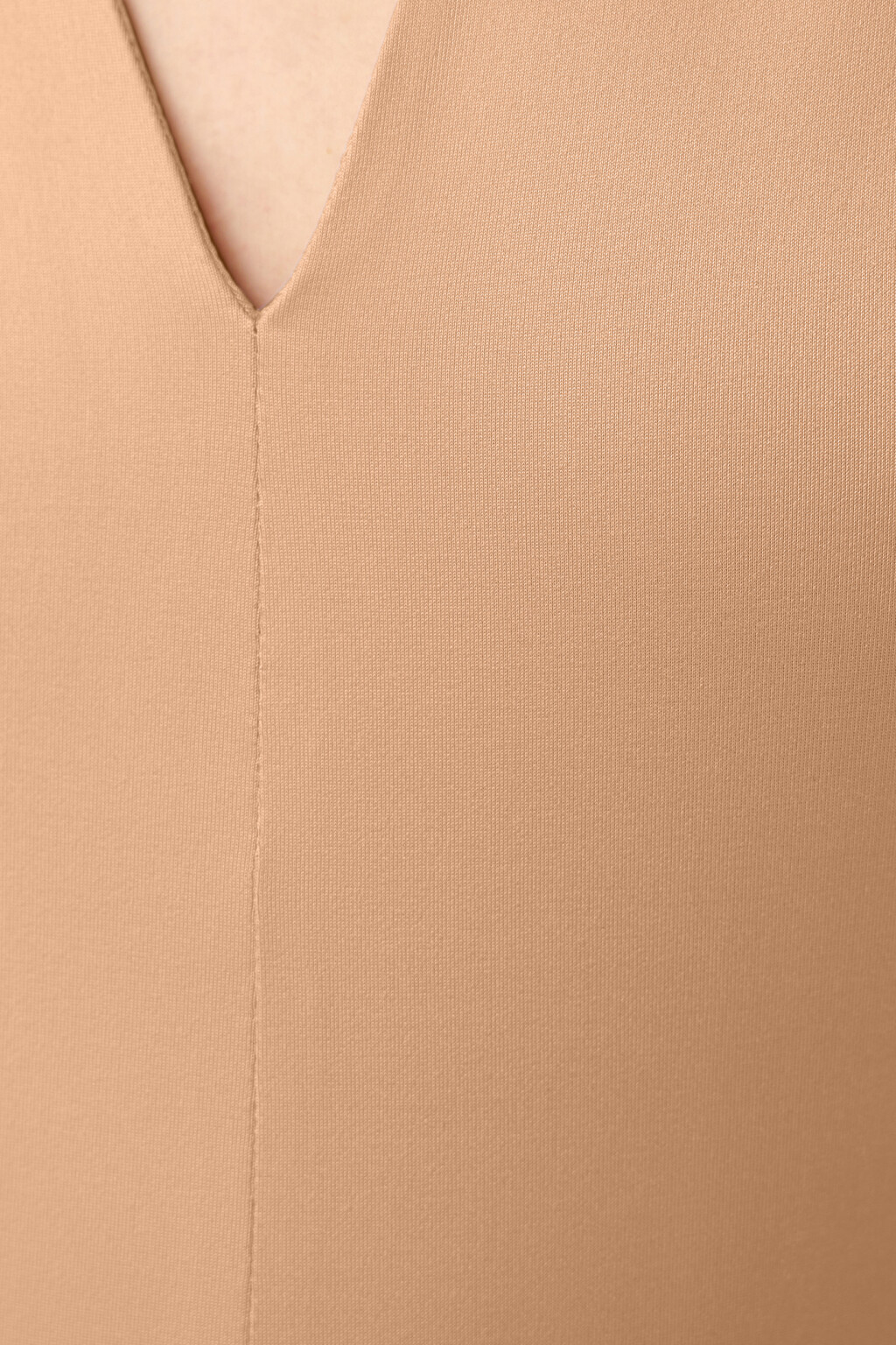 Блузка-майка с v-образным вырезом - цвет бежевый - 5