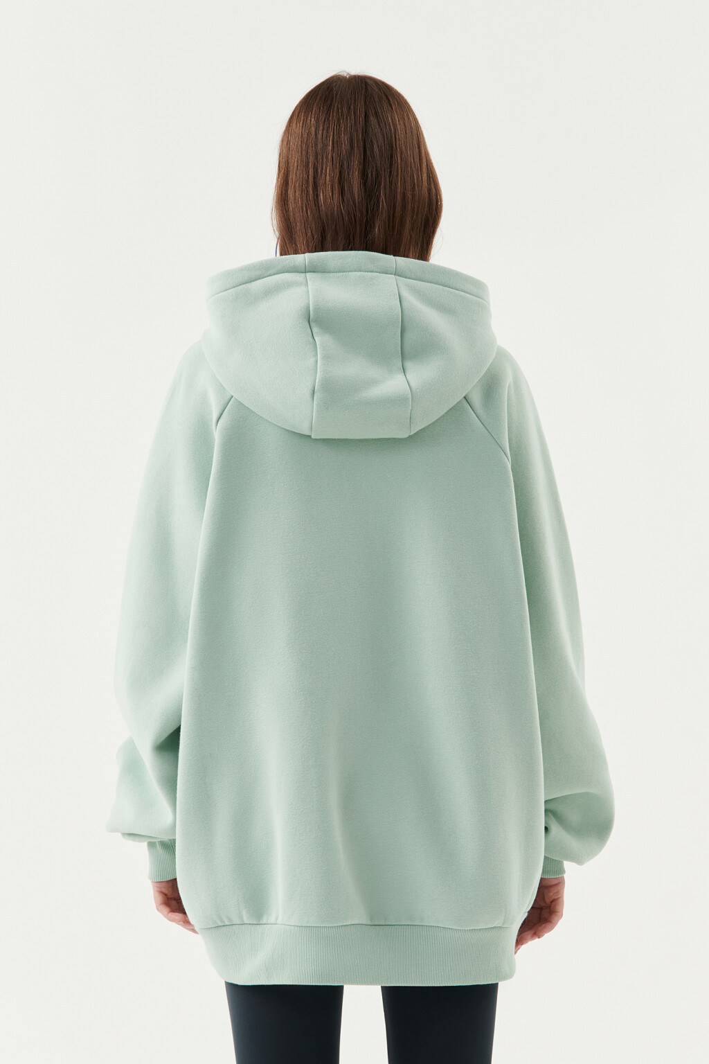 Худи хлопковая super oversize - цвет голубой - 2