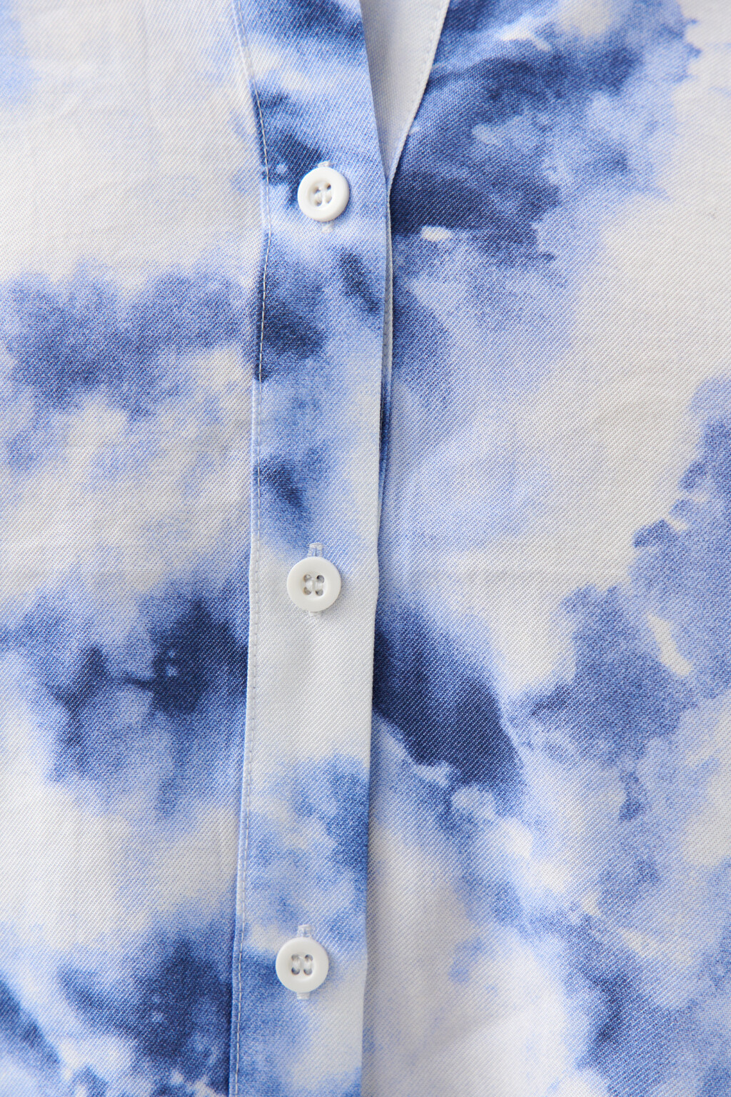 Блузка oversize с небесным принтом - цвет синий - 5