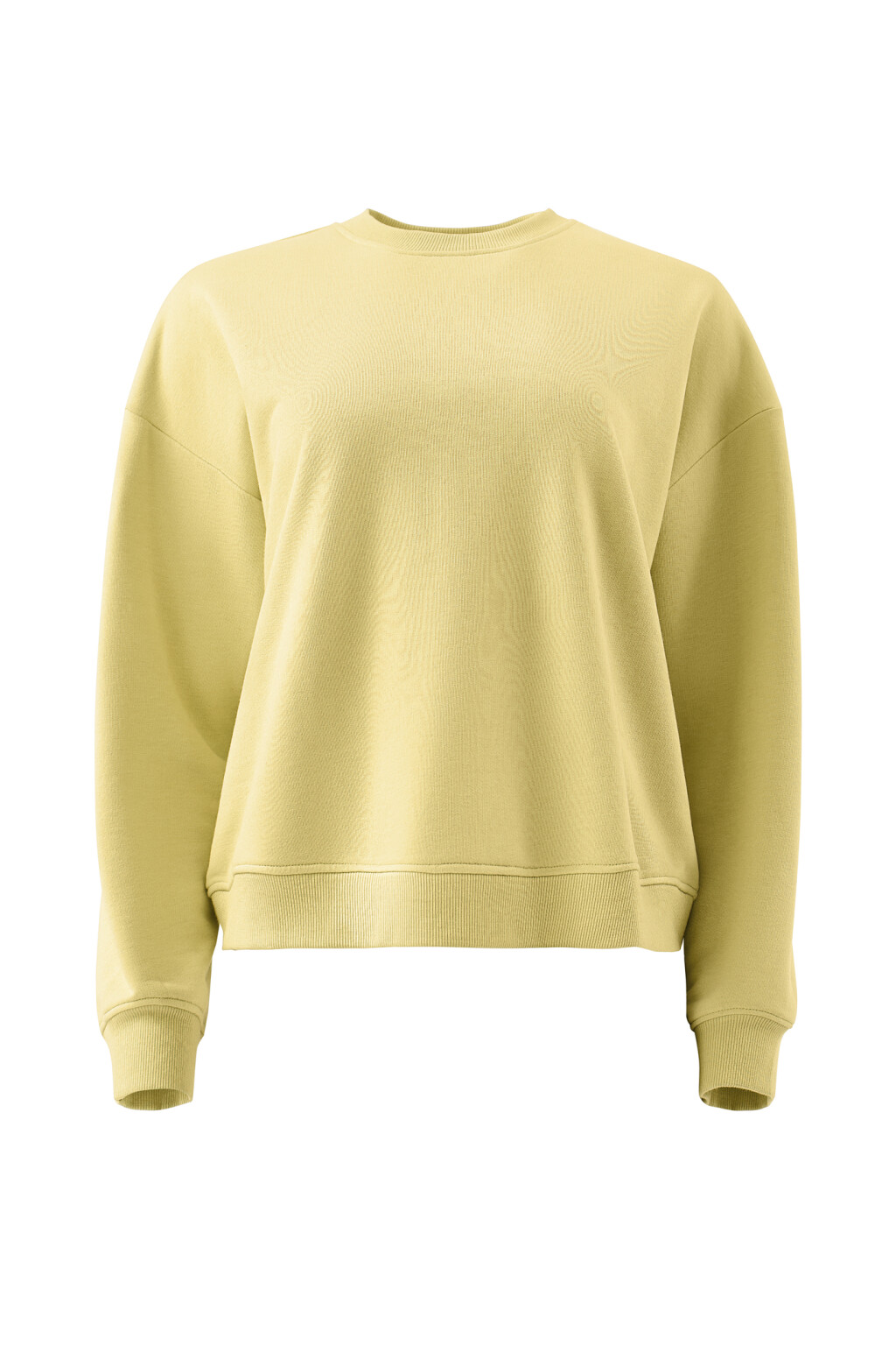 Свитшот базовый свободного покроя - цвет желтый - 7