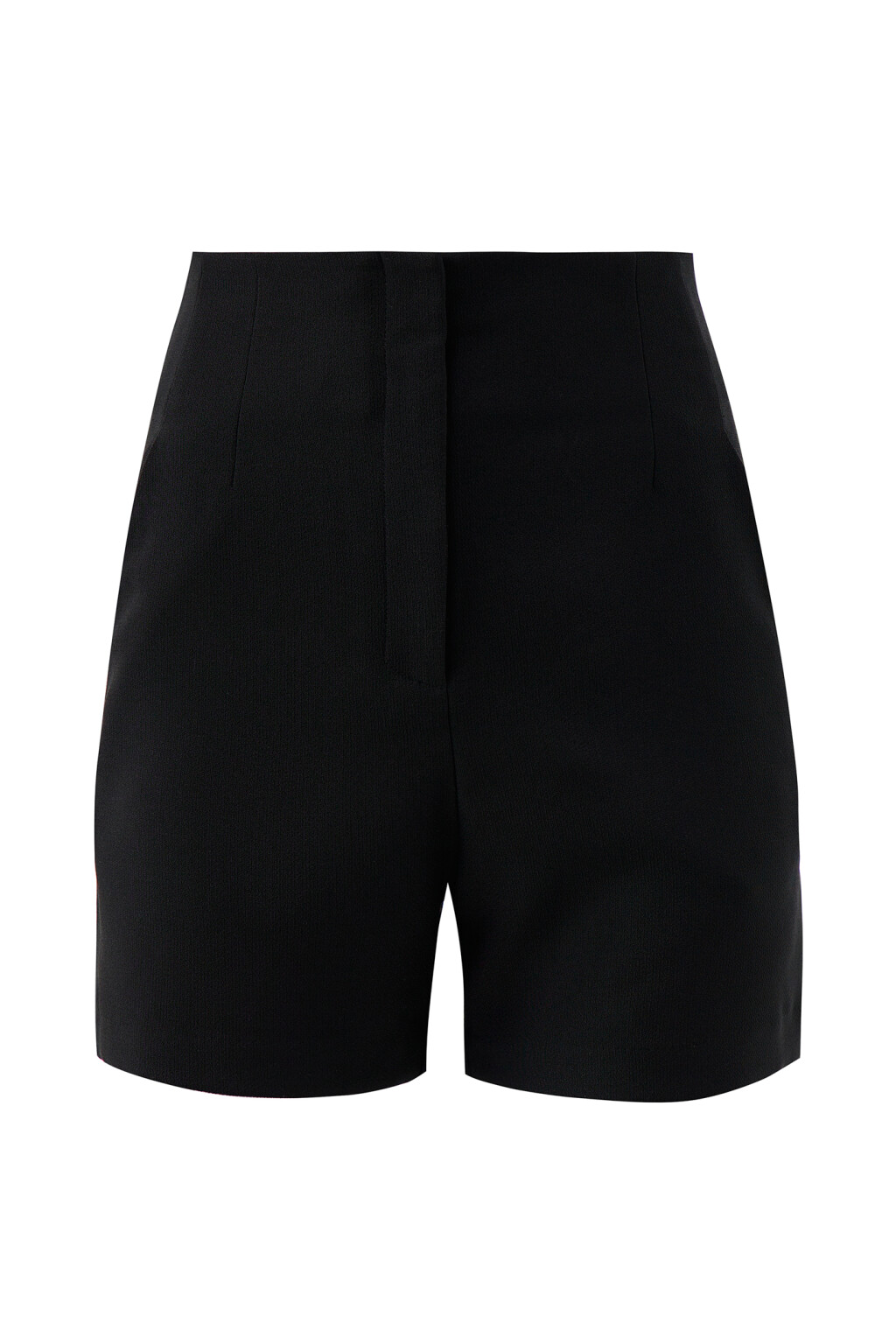 Шорты мини с высокой посадкой - цвет черный - 7