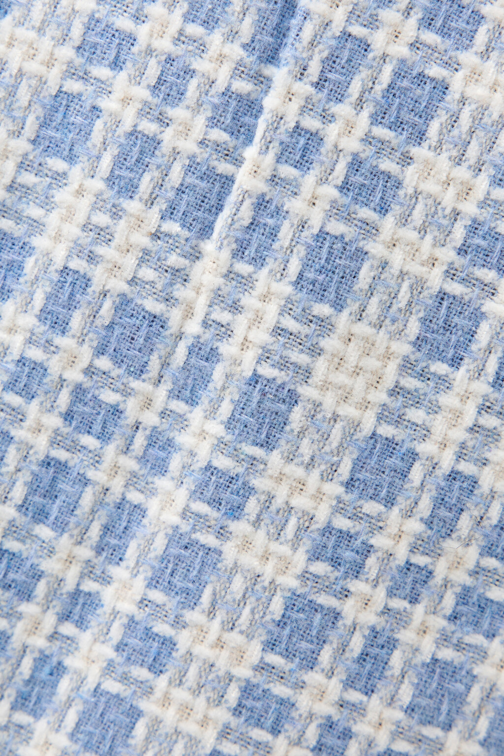 Юбка-трапеция клетчатая - цвет голубой - 5