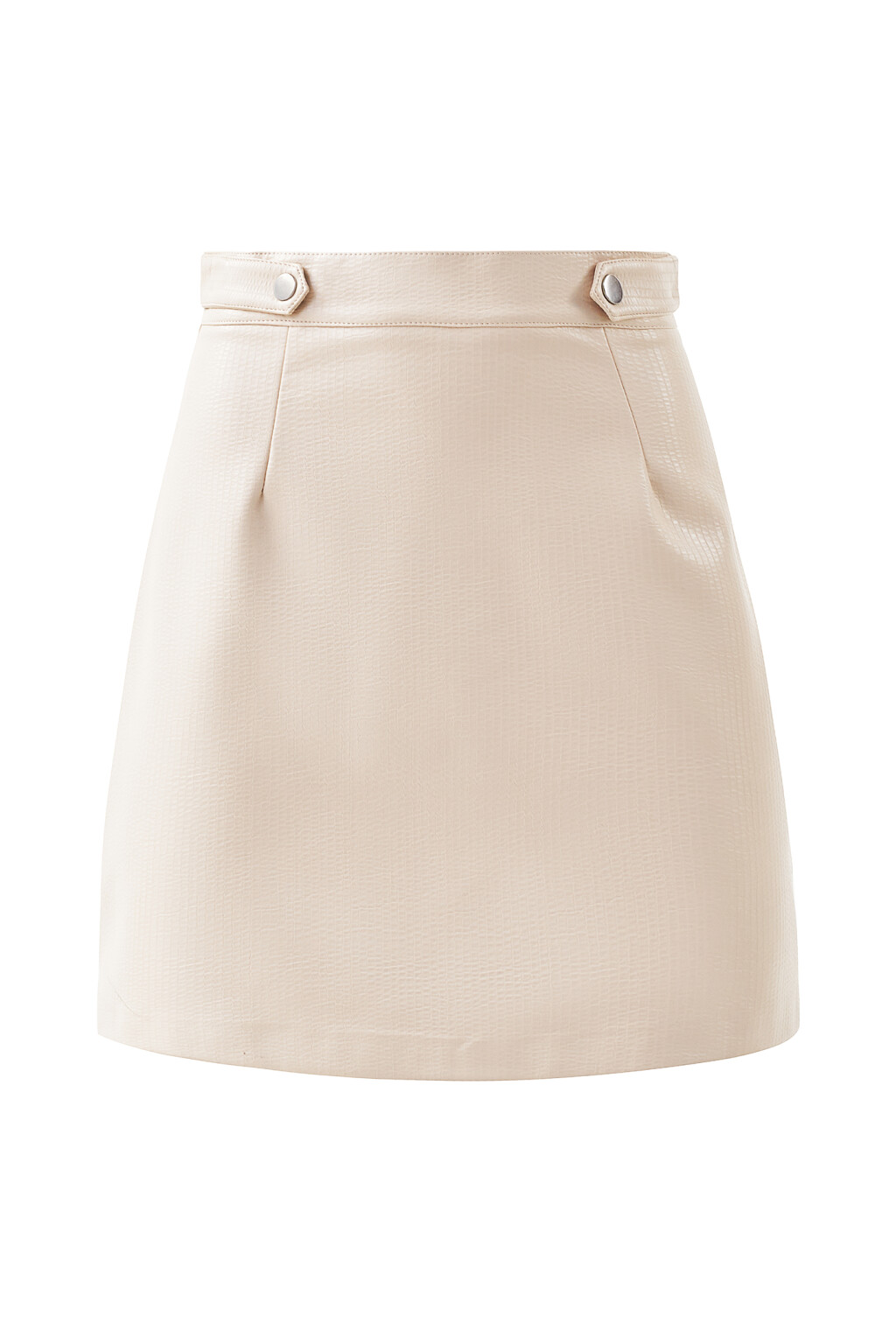 Юбка из искусственной змеиной кожи - цвет бежевый - 8