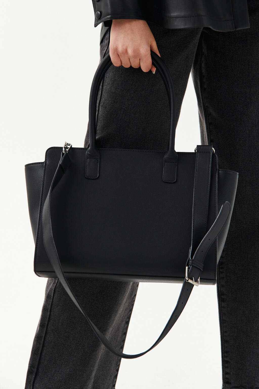 сумка женская - цвет черный - 1