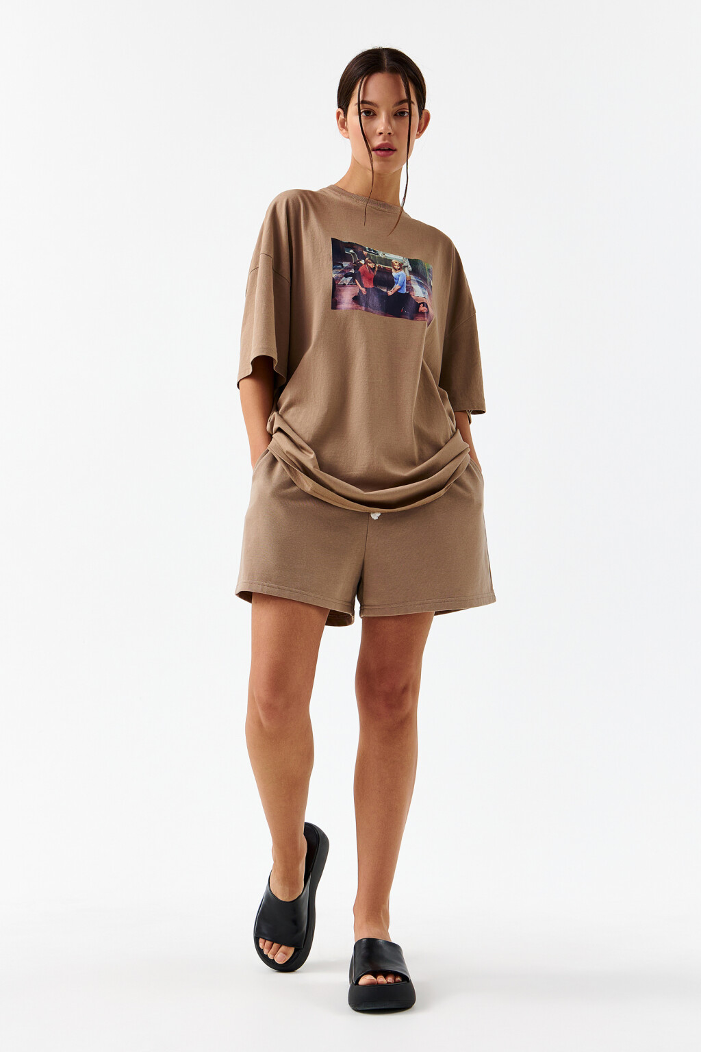 Футболка хлопковая friends - цвет бежевый - 4