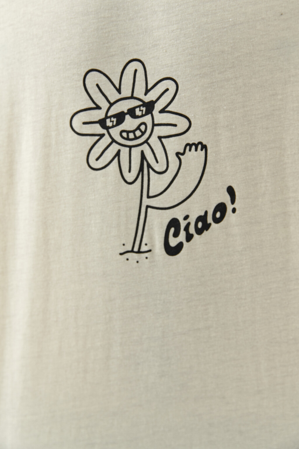 Футболка базовая с принтом - цвет белый - 6