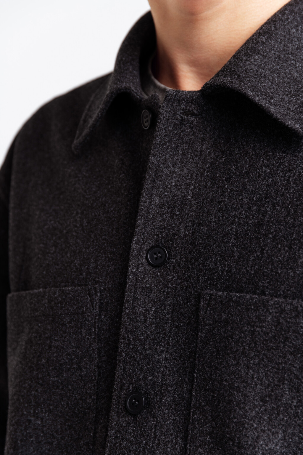 Куртка-рубашка oversize - цвет серый - 7