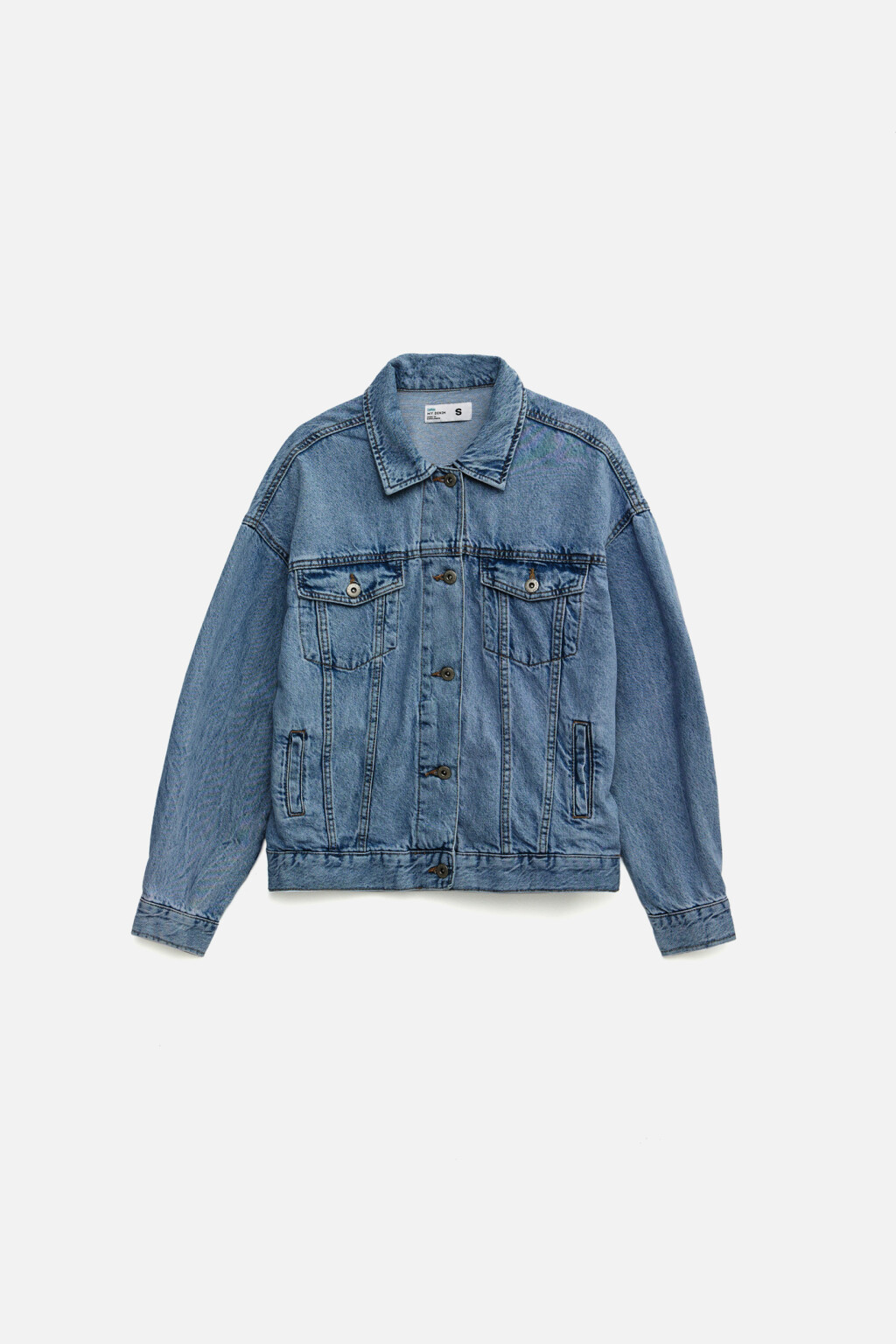 Куртка джинсовая oversize - цвет голубой - 7