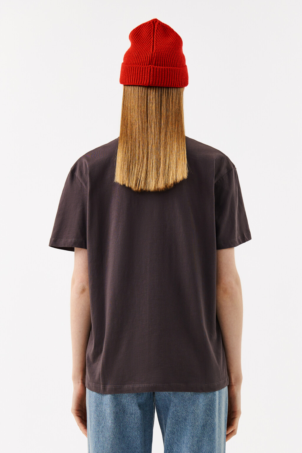 Футболка хлопковая с фотопринтом - цвет серый - 2