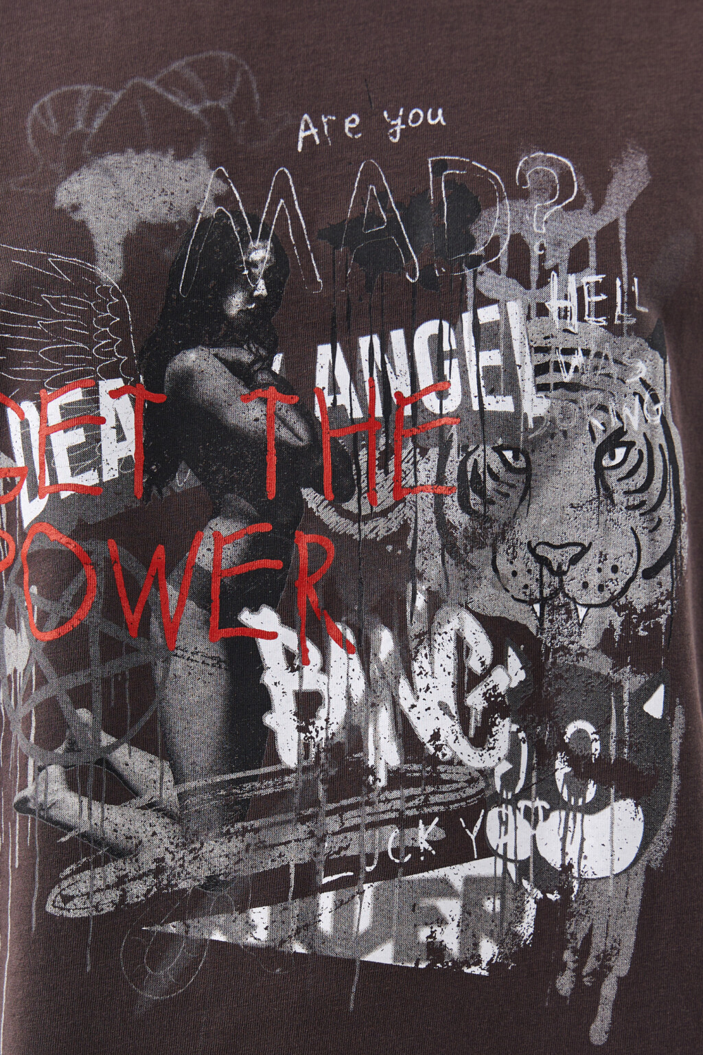 Футболка хлопковая с фотопринтом - цвет серый - 5