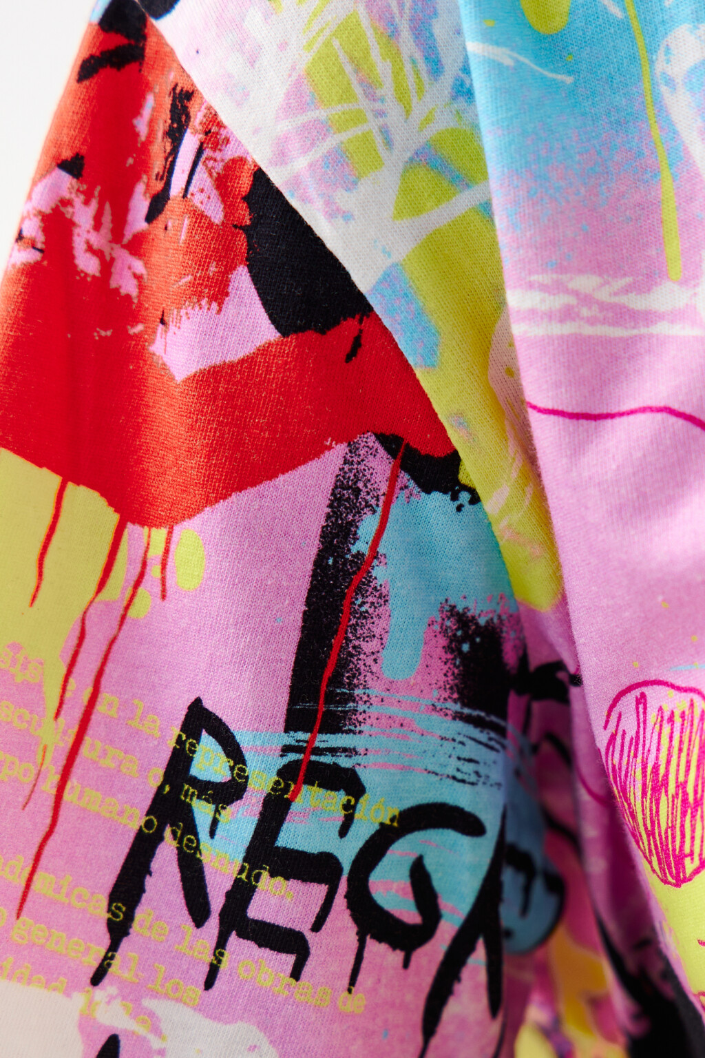 Футболка хлопковая с фотопринтом - цвет розовый - 6