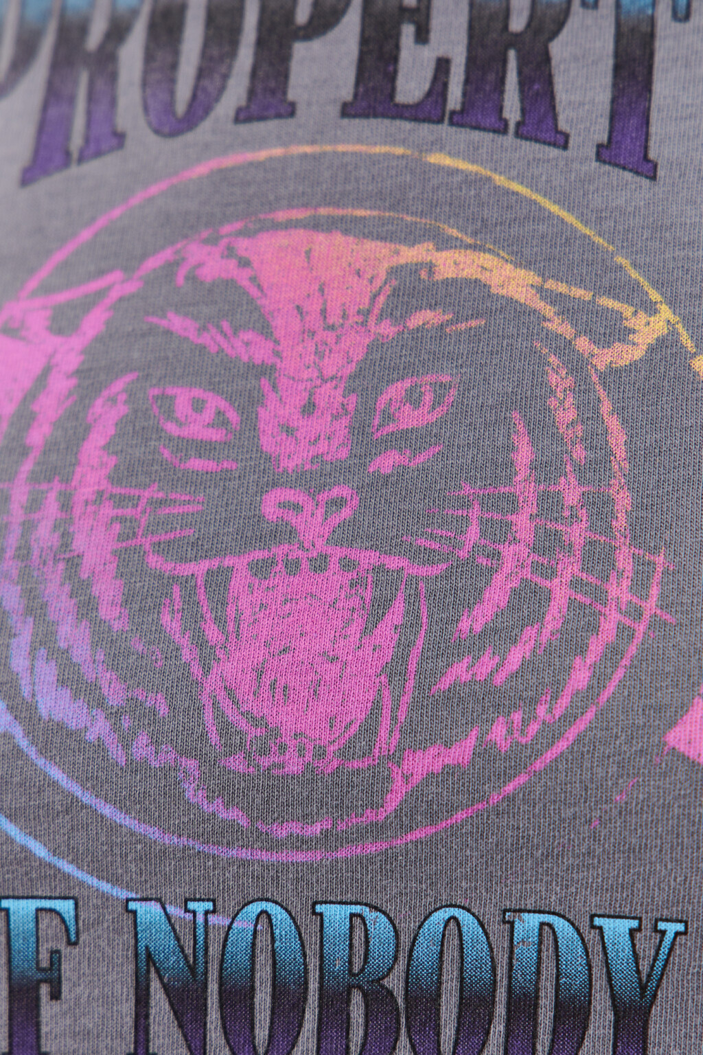 Топ-майка укороченный с принтом - цвет серый - 5