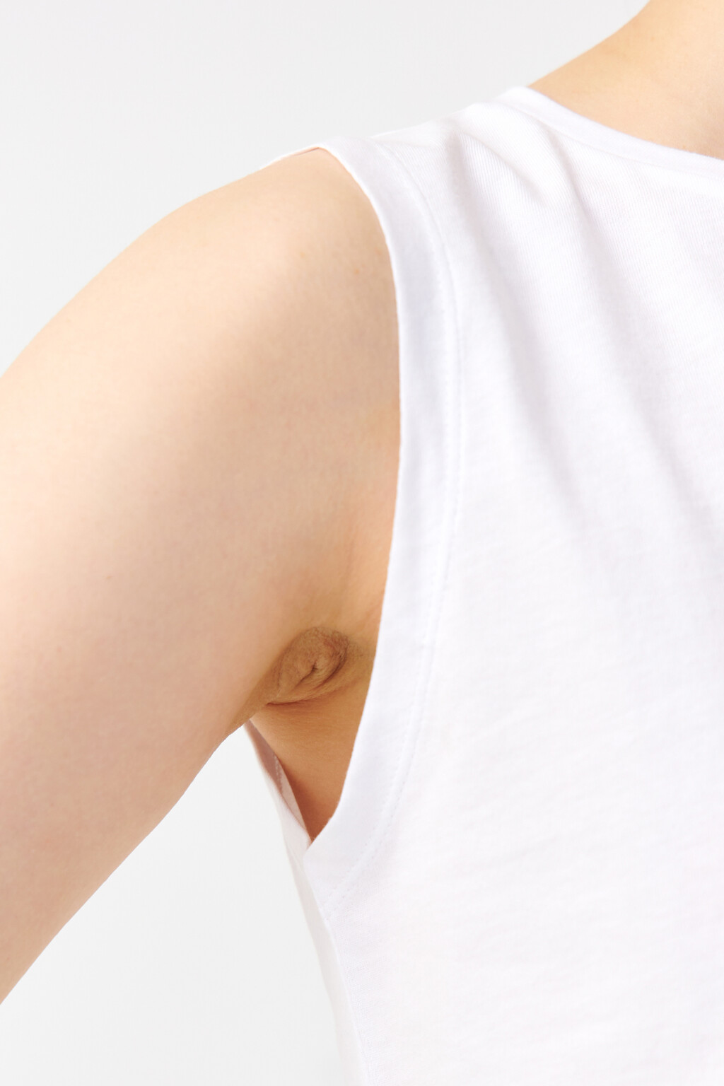 Топ-майка укороченный с принтом - цвет голубой - 6