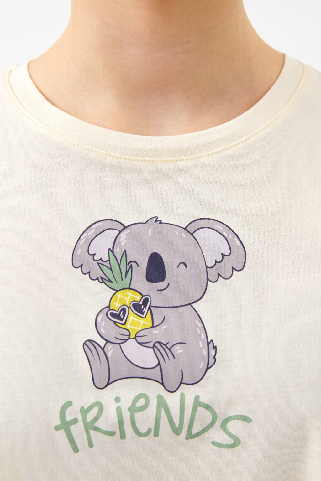 Футболка укороченная с принтом - цвет серый - 6