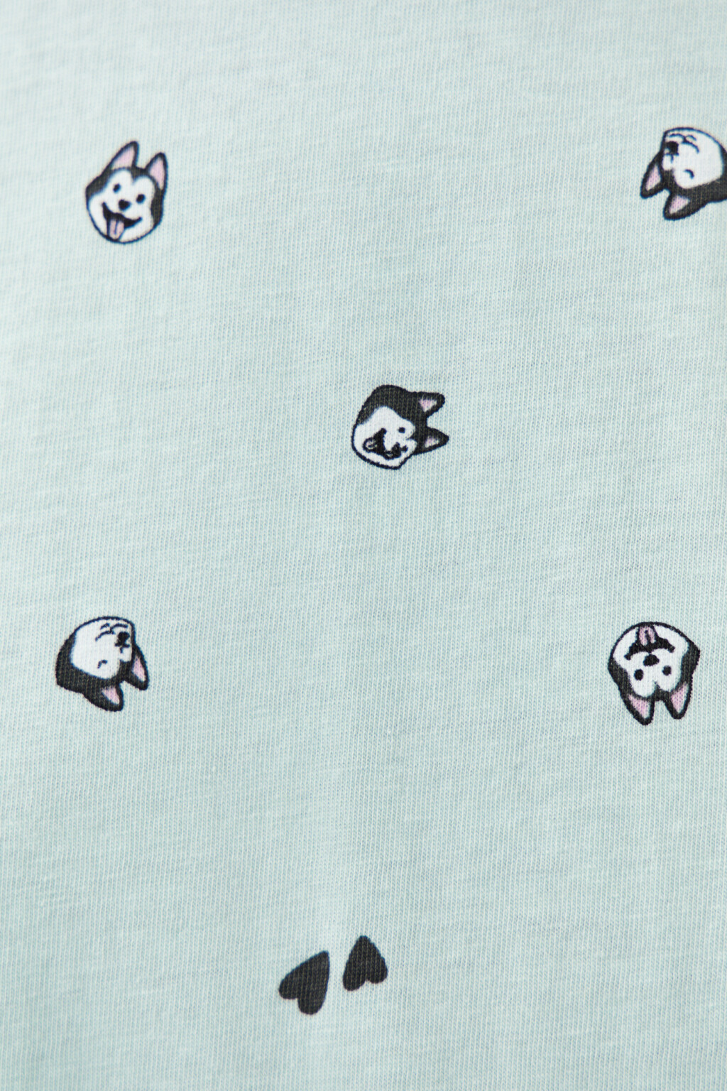 Футболка хлопковая с принтом - цвет голубой - 5