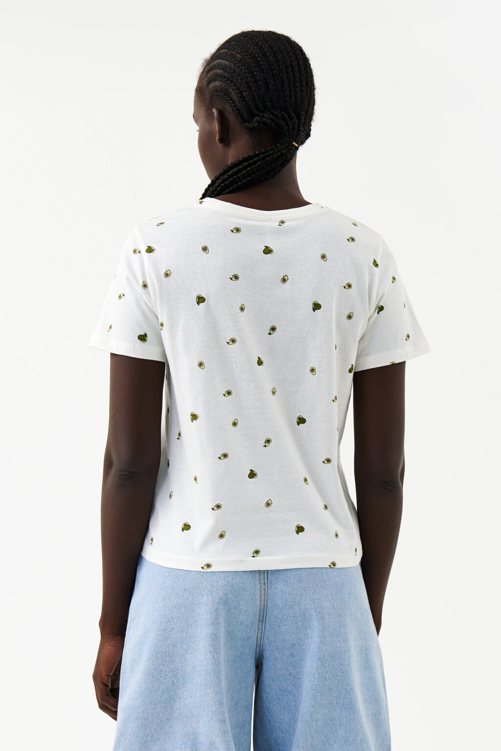 Футболка хлопковая с принтом - цвет белый - 2