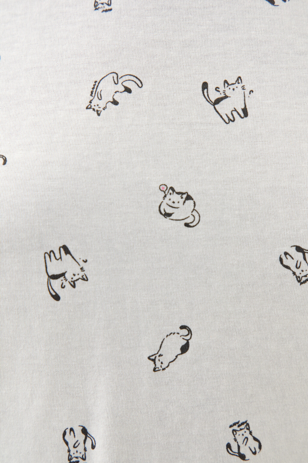 Футболка хлопковая с принтом - цвет белый - 5