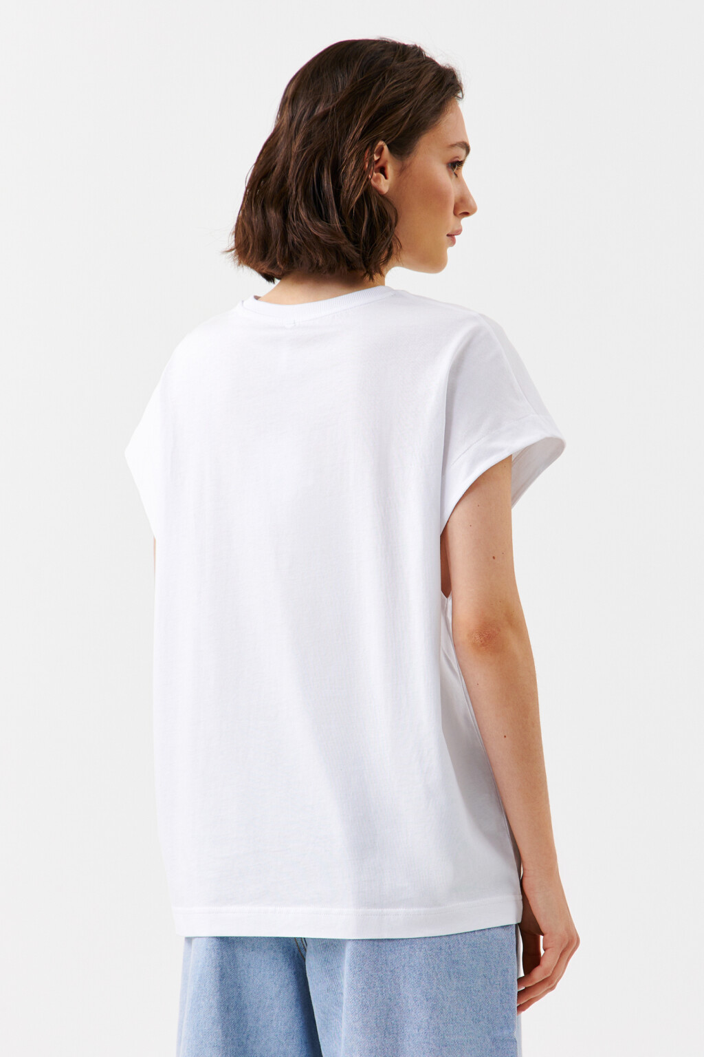 Футболка oversize с принтом summer - цвет зеленый - 3