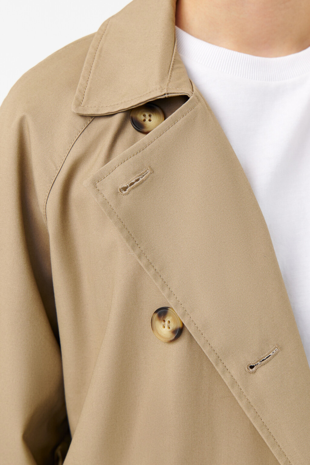 Тренч двубортный с пелериной - цвет зеленый - 5