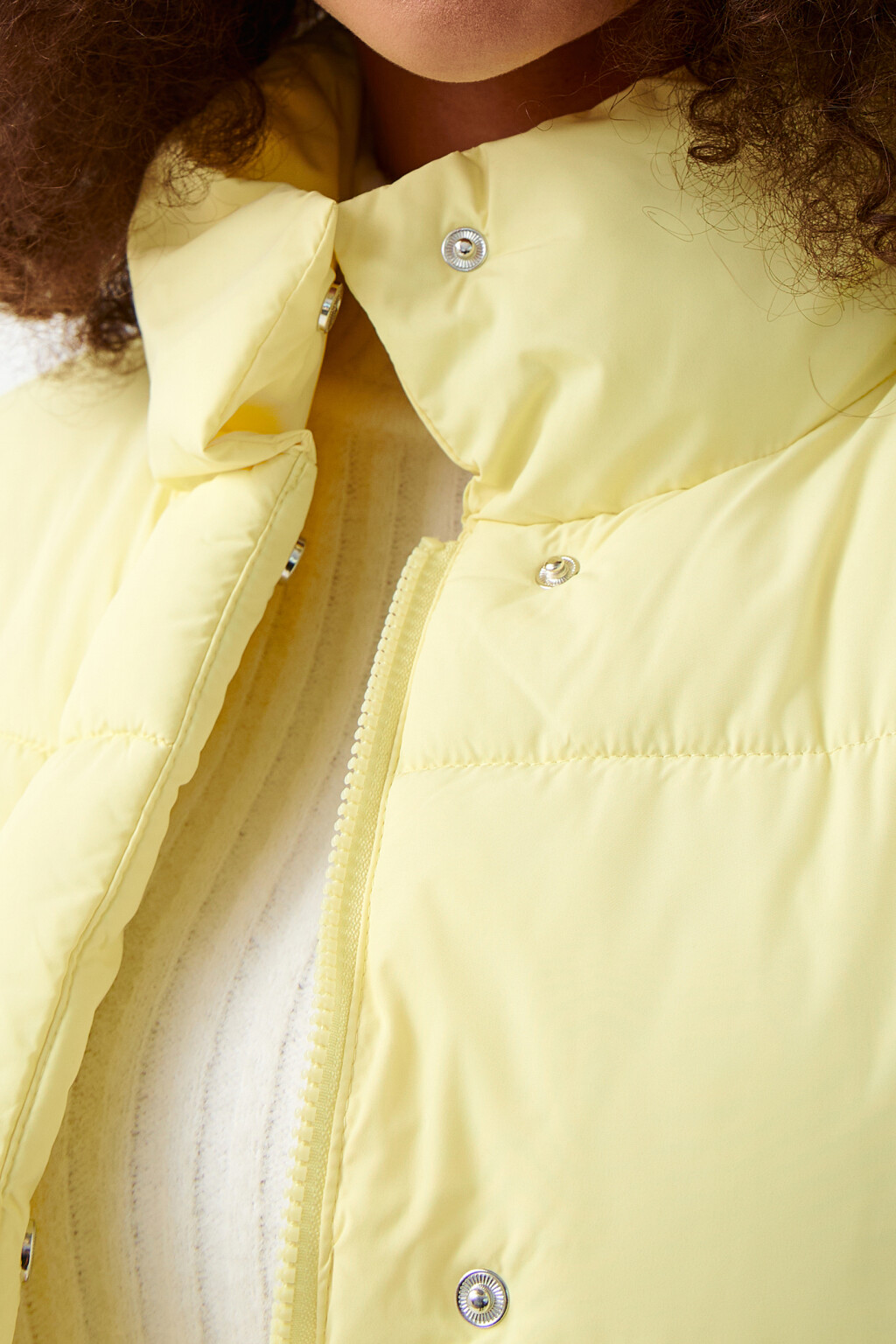 Жилет стеганый утепленный - цвет желтый - 5