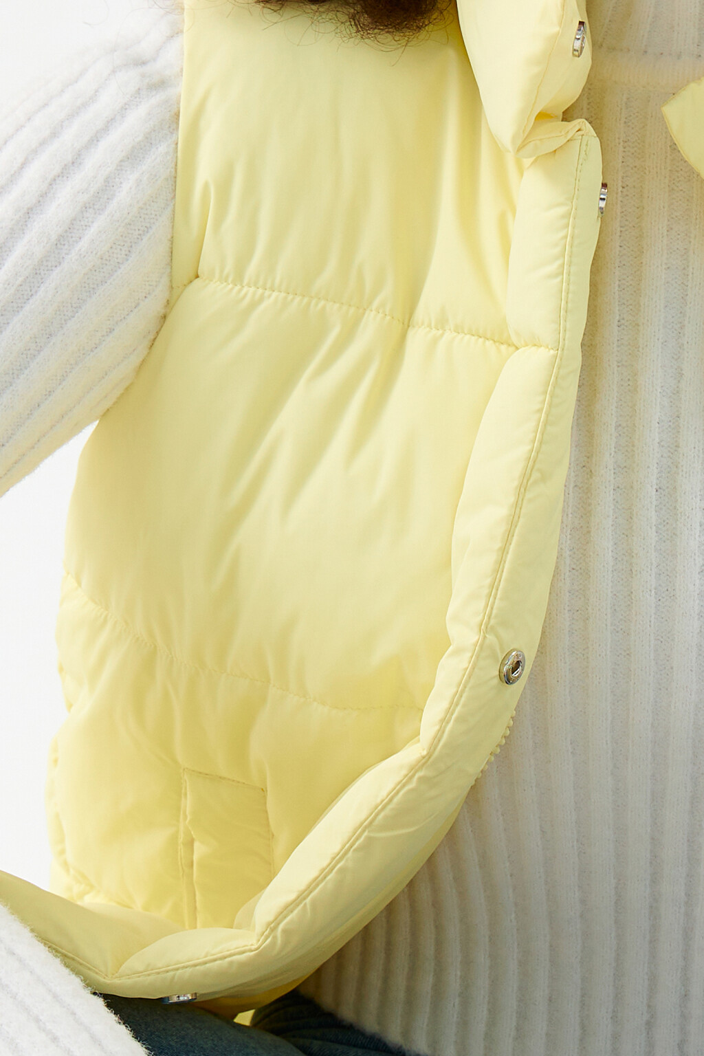 Жилет стеганый утепленный - цвет желтый - 6