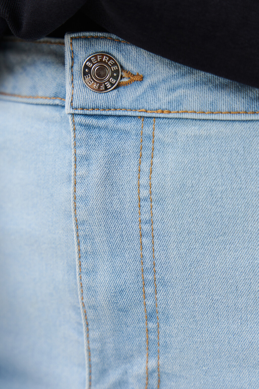 Шорты мини джинсовые облегающие с подворотами - цвет голубой - 6