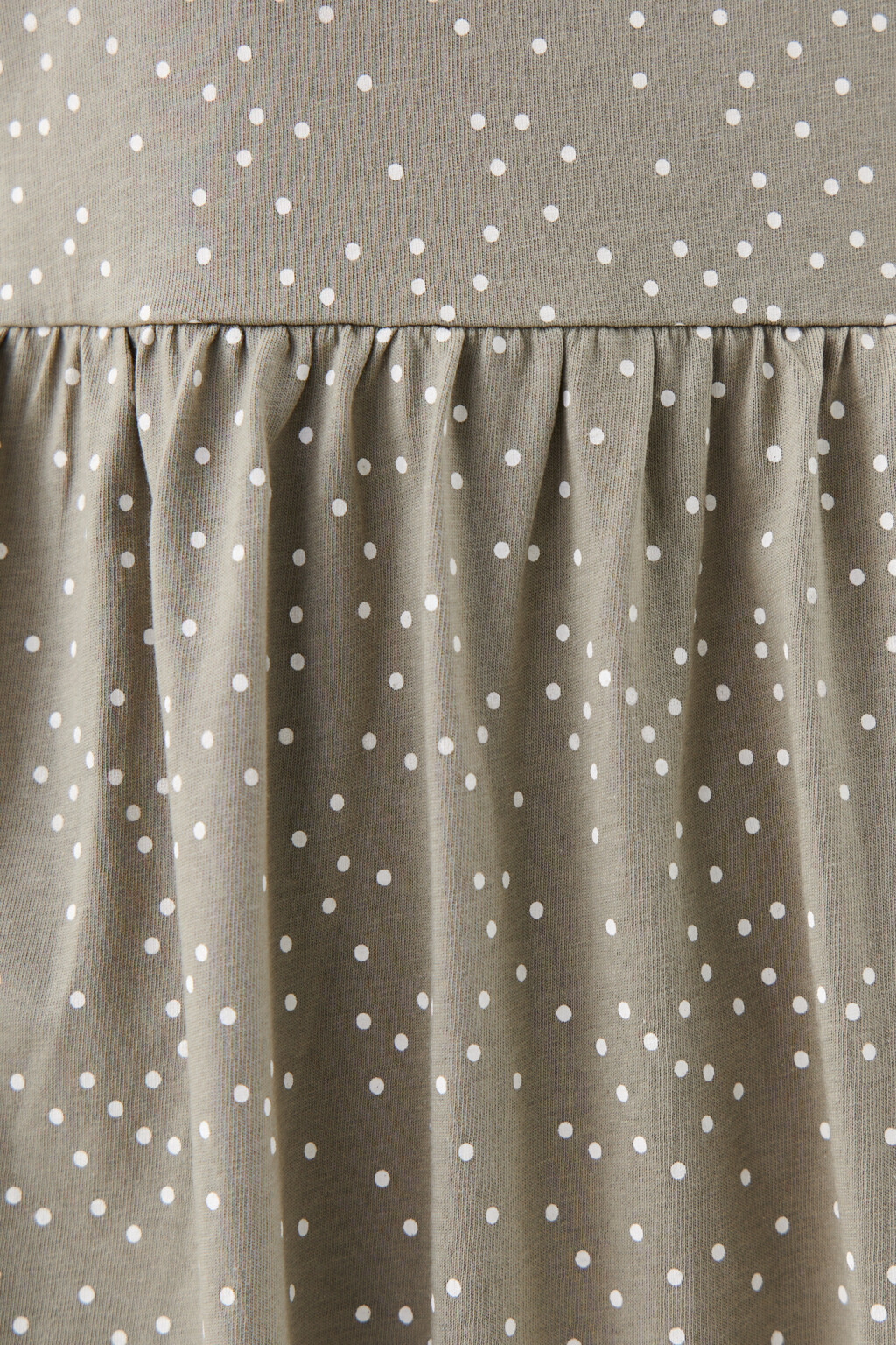 Платье мини с резинкой на талии - цвет зеленый - 5