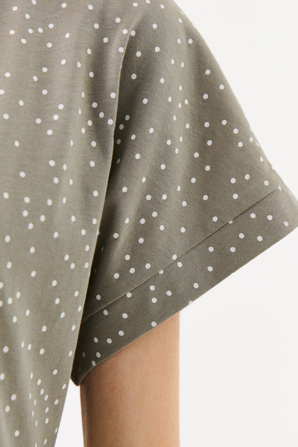 Платье мини с резинкой на талии - цвет зеленый - 6