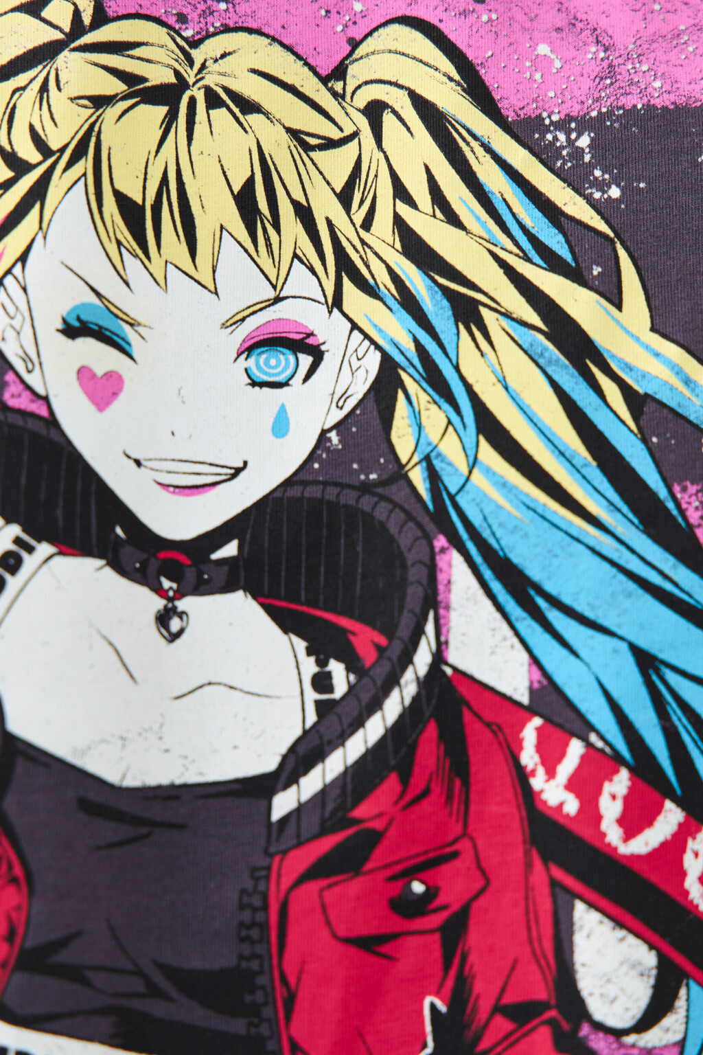 Футболка хлопковая с принтом харли квинн - цвет серый - 5