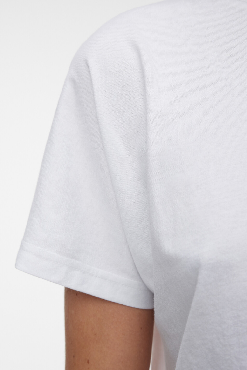 Топ-футболка укороченный с завязками на талии - цвет белый - 5