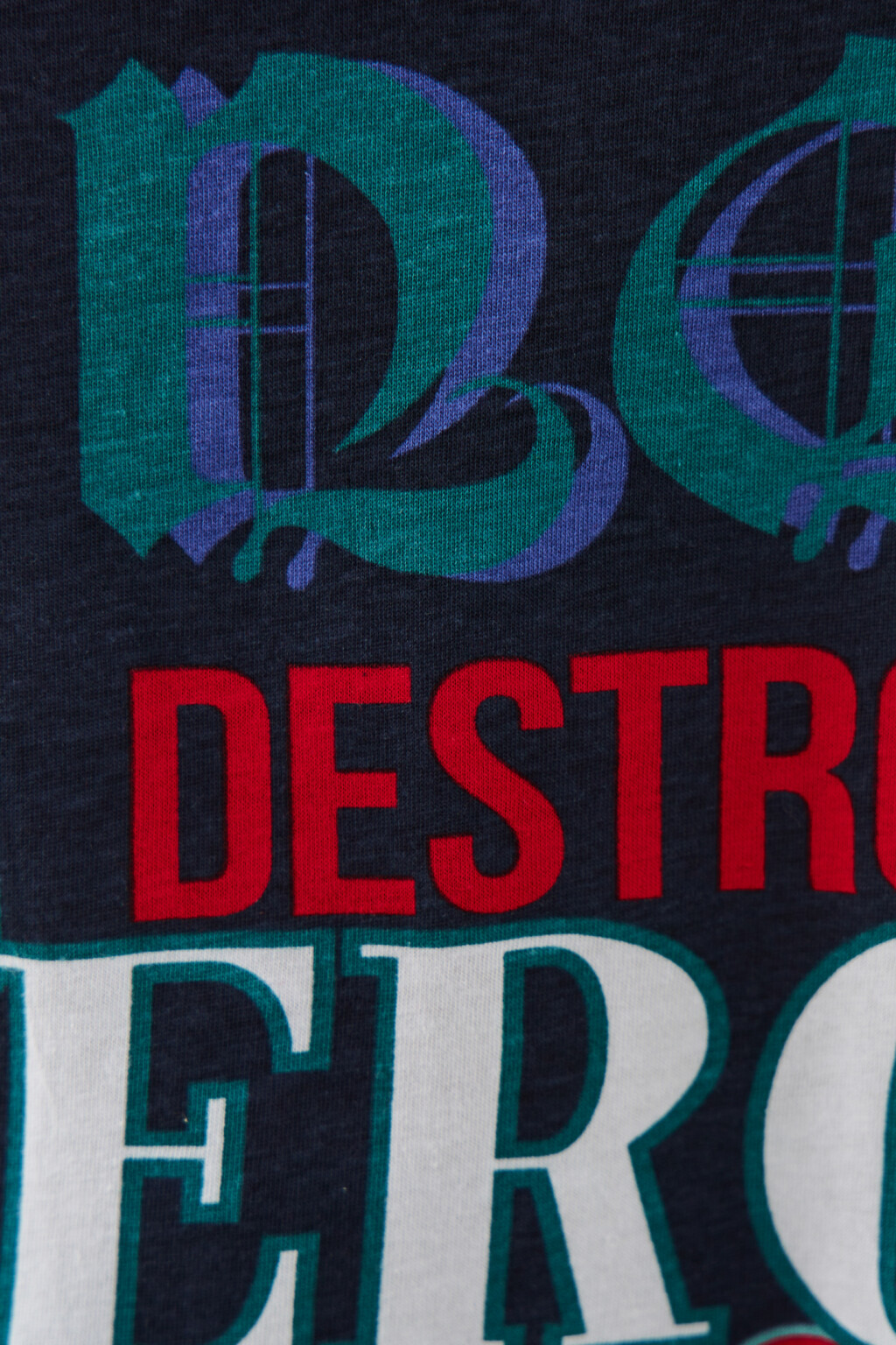 Майка oversize с принтом - цвет зеленый - 4