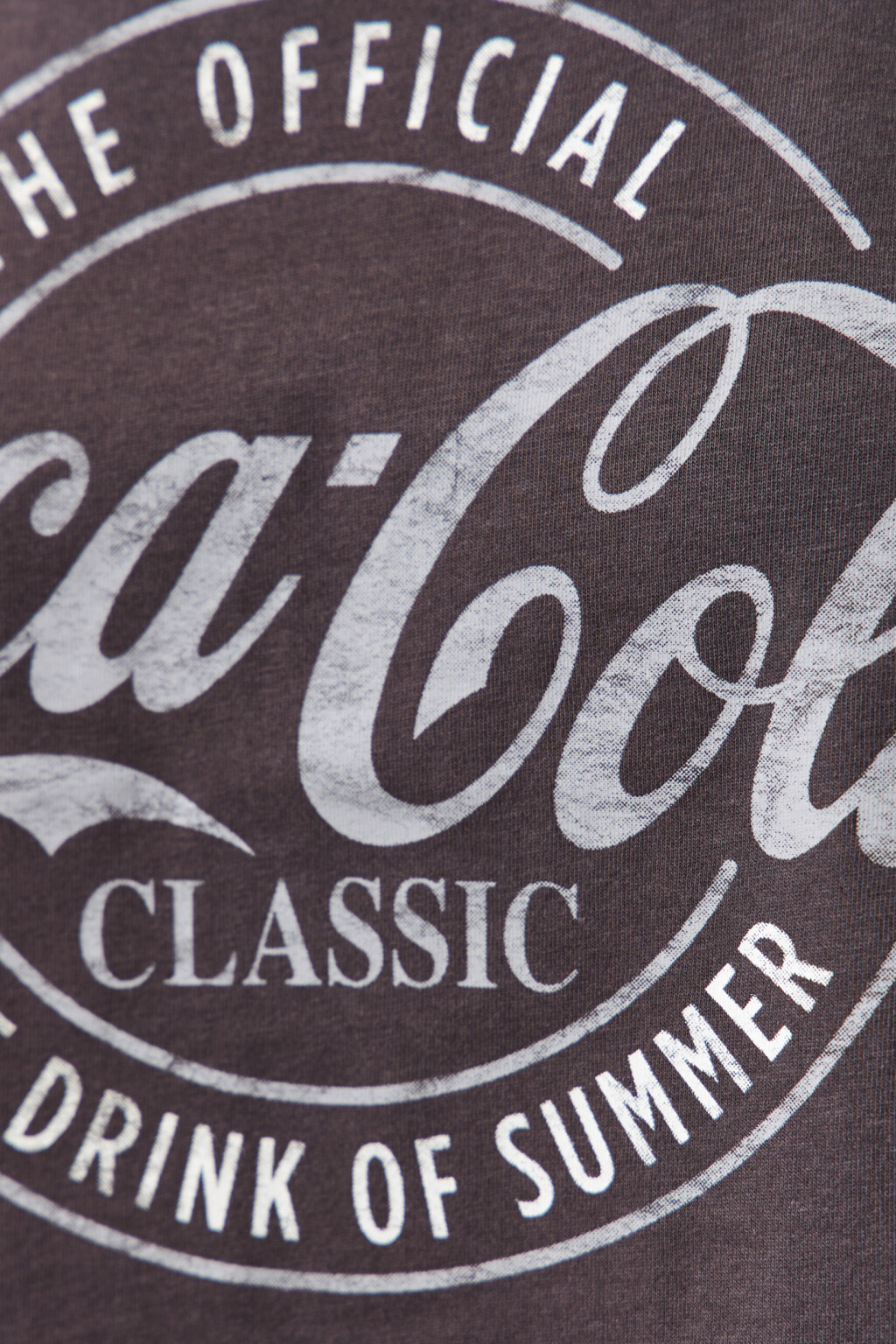 Майка хлопковая с принтом coca-cola - цвет серый - 5