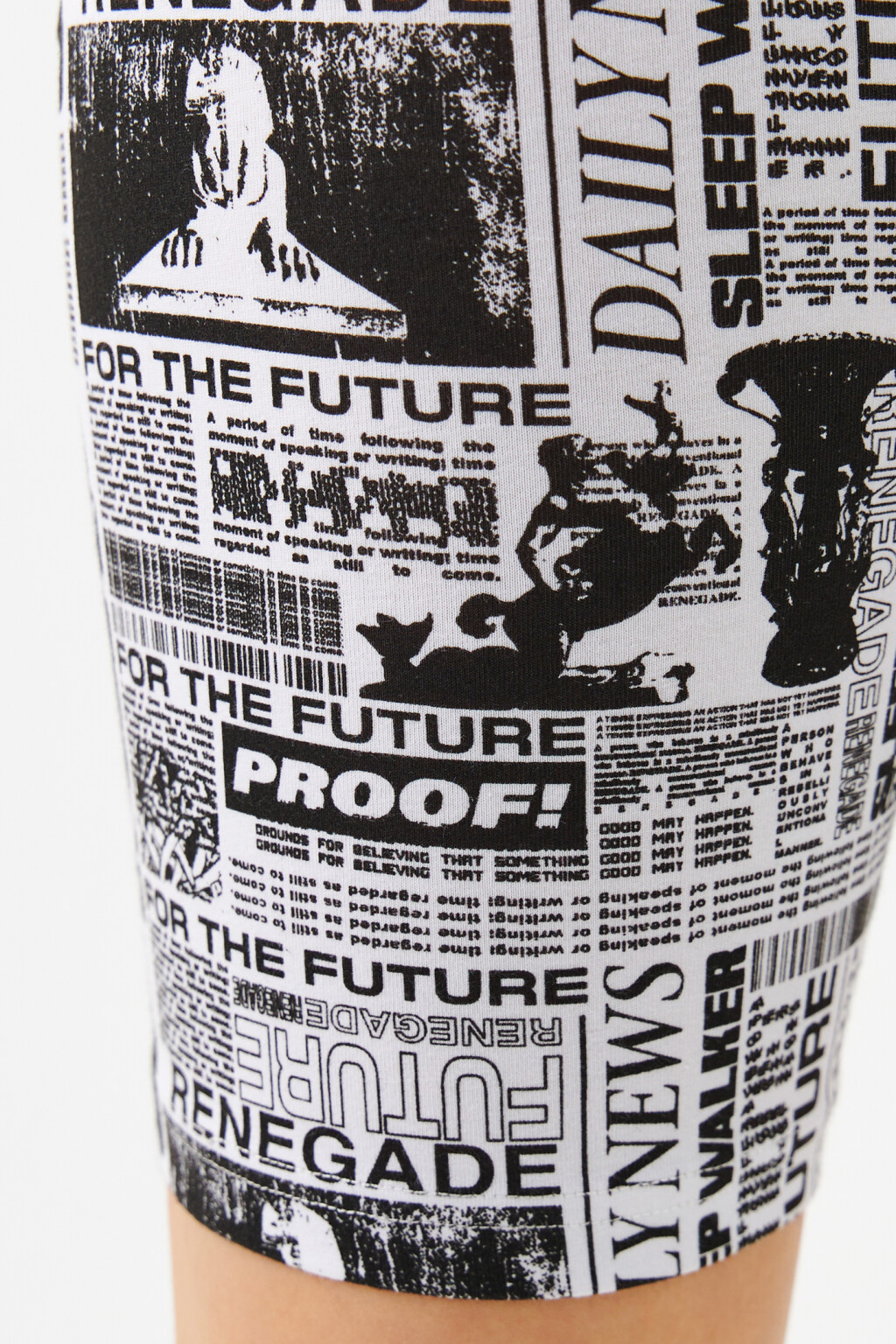 Шорты-велосипедки со сплошным принтом - цвет мультиколор - 5