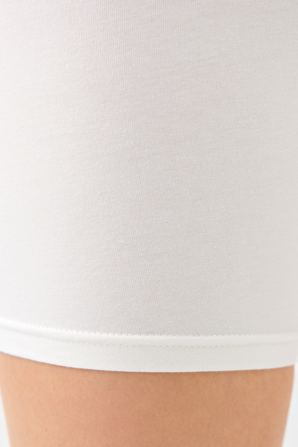 Шорты-велосипедки с высокой посадкой - цвет белый - 6