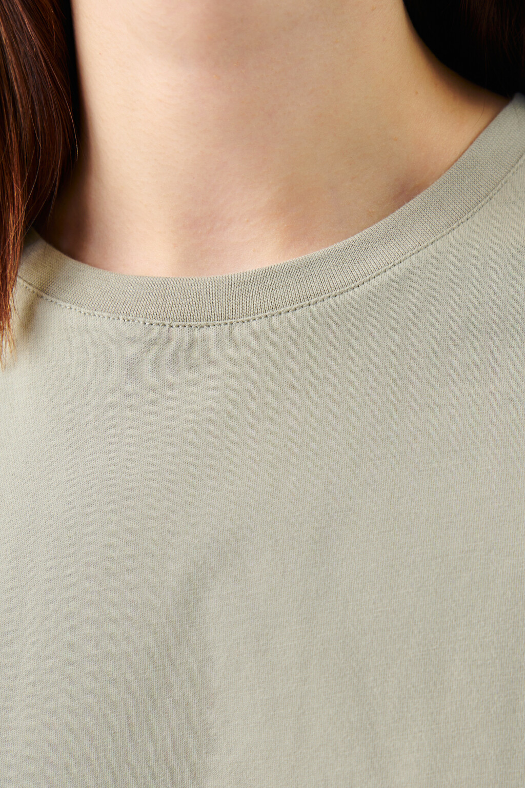 Футболка хлопковая базовая - цвет зеленый - 5