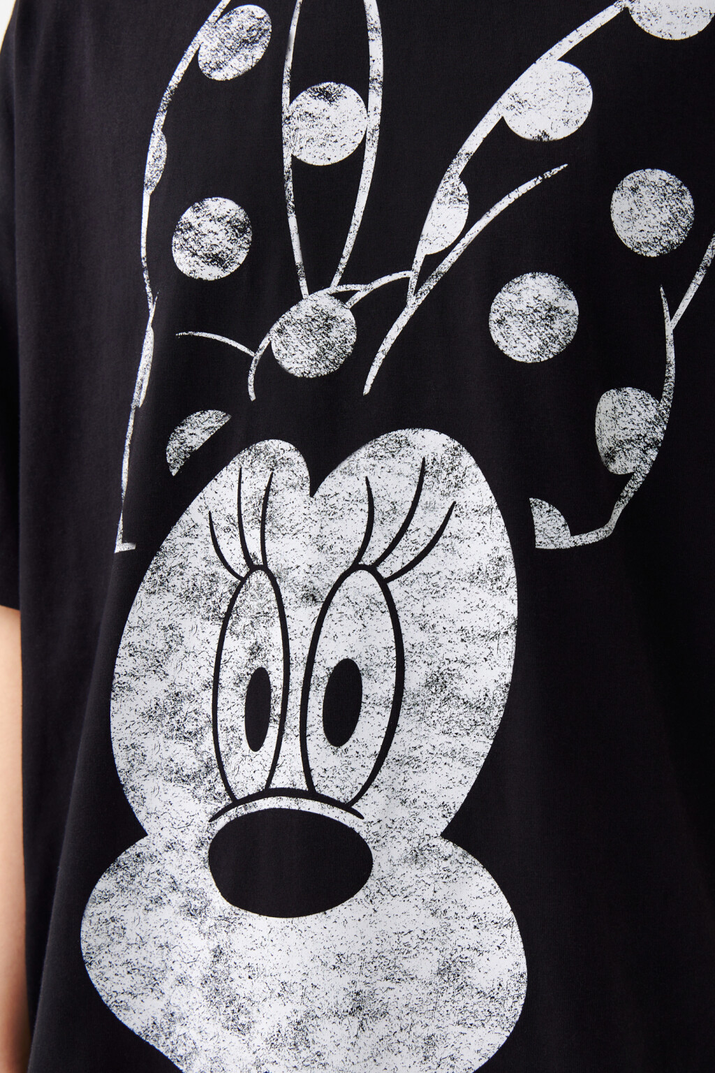 Футболка oversize с принтом микки маус - цвет черный - 5