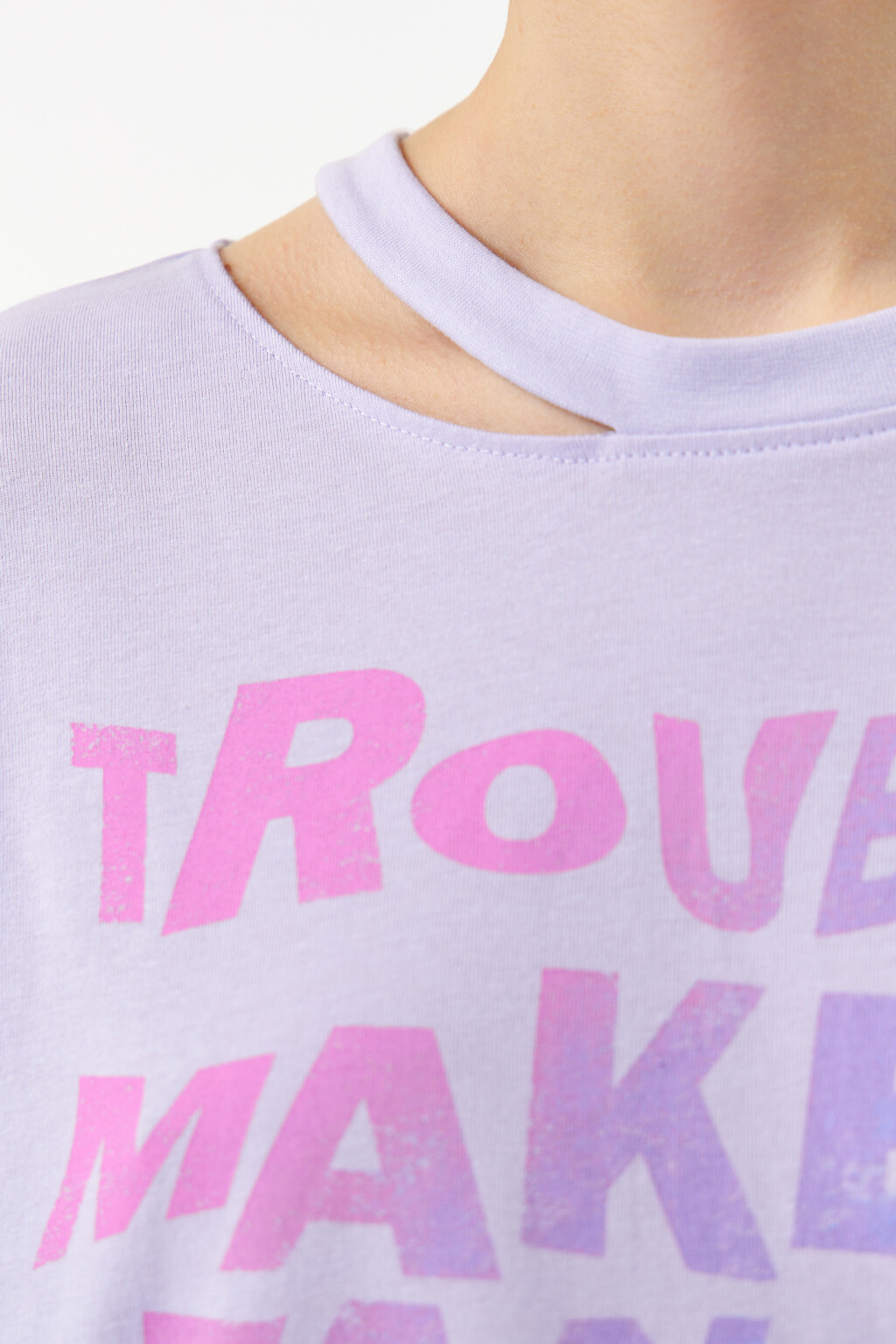 Футболка хлопковая с принтом том и джерри - цвет фиолетовый - 6