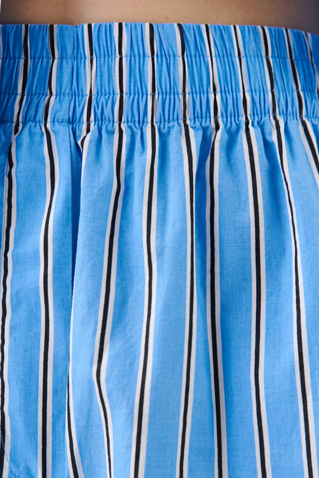 Шорты хлопковые А-силуэта - цвет голубой - 5