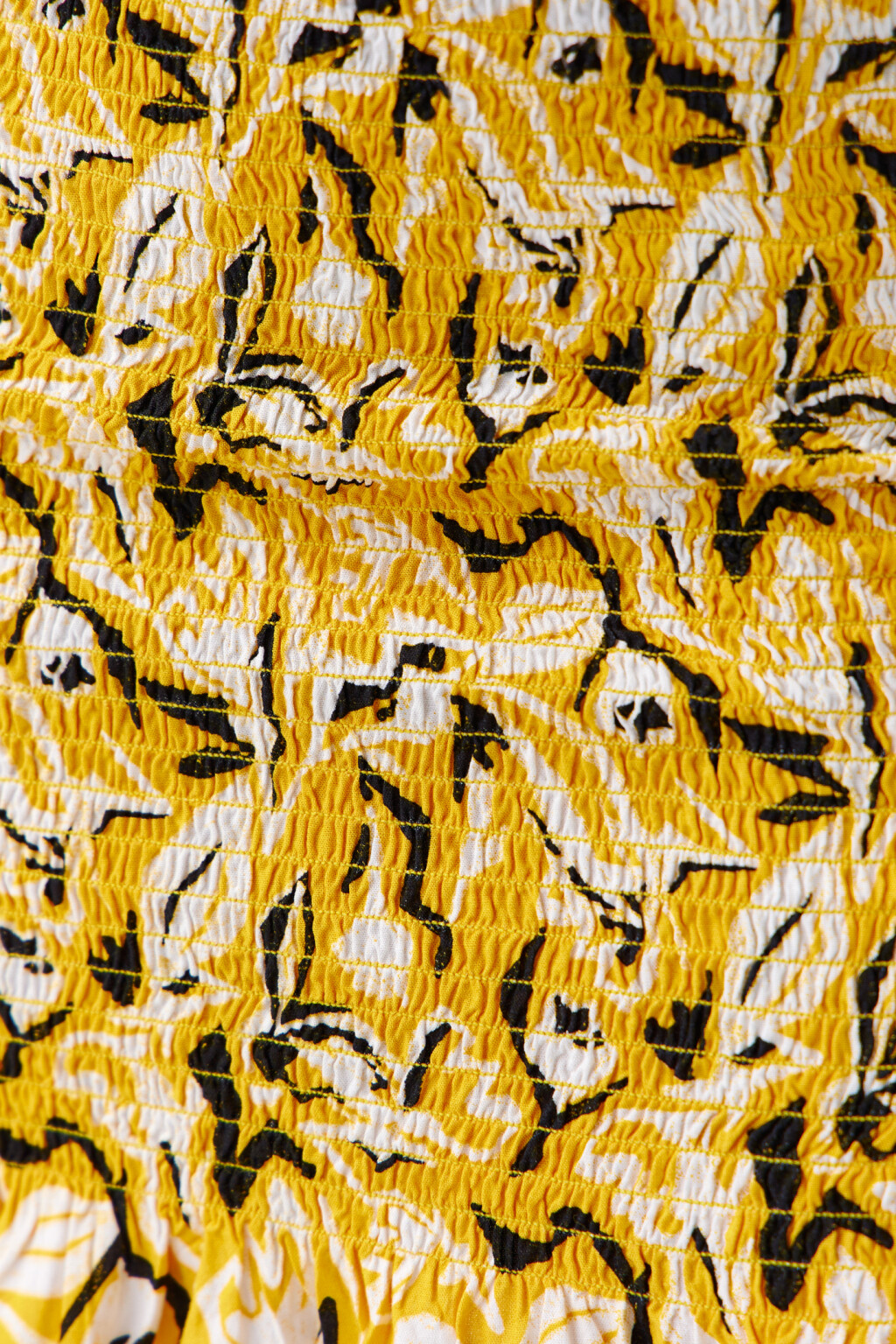 Юбка мини вискозная с воланами - цвет желтый - 5