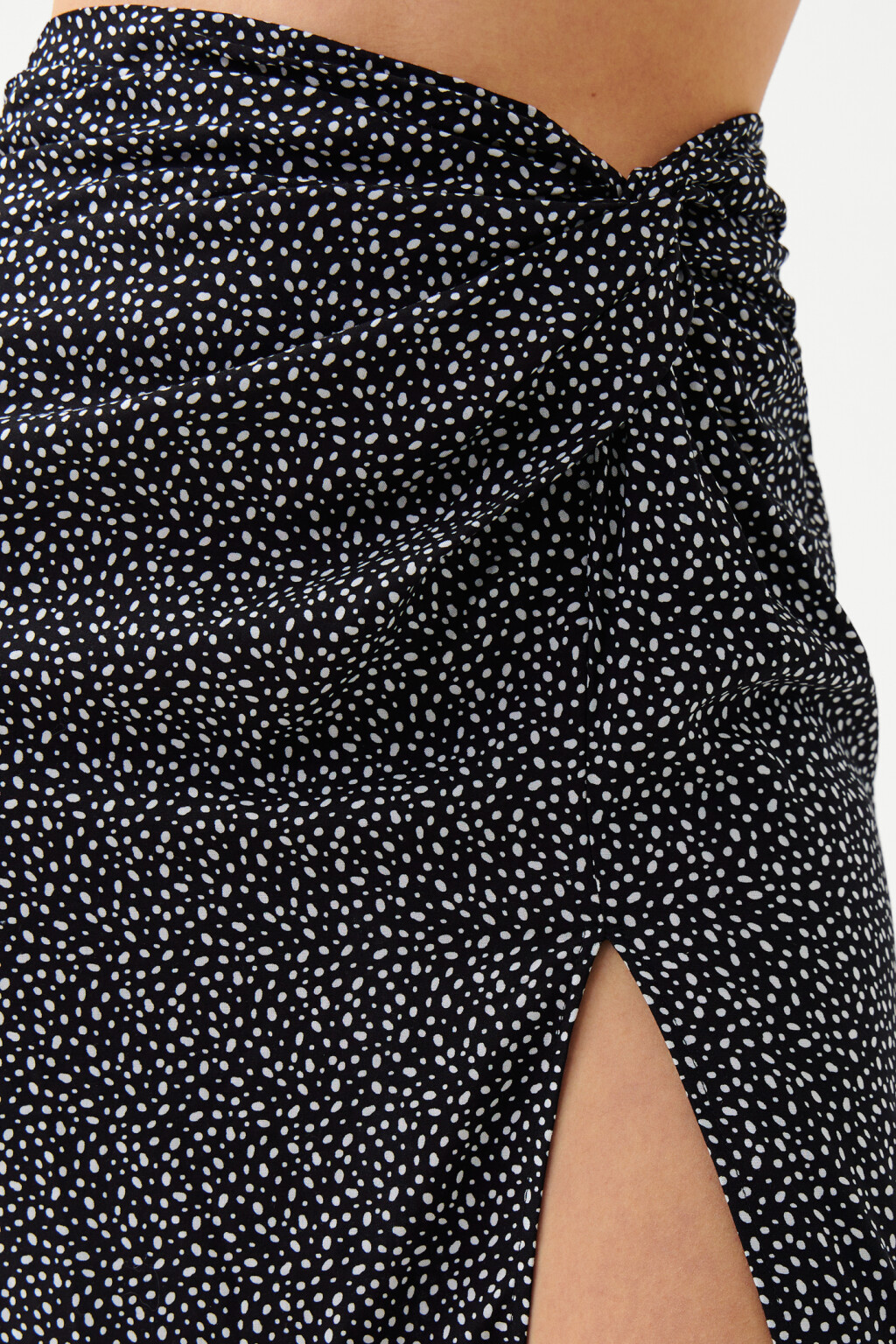 Юбка миди с длинным разрезом - цвет мультиколор - 5