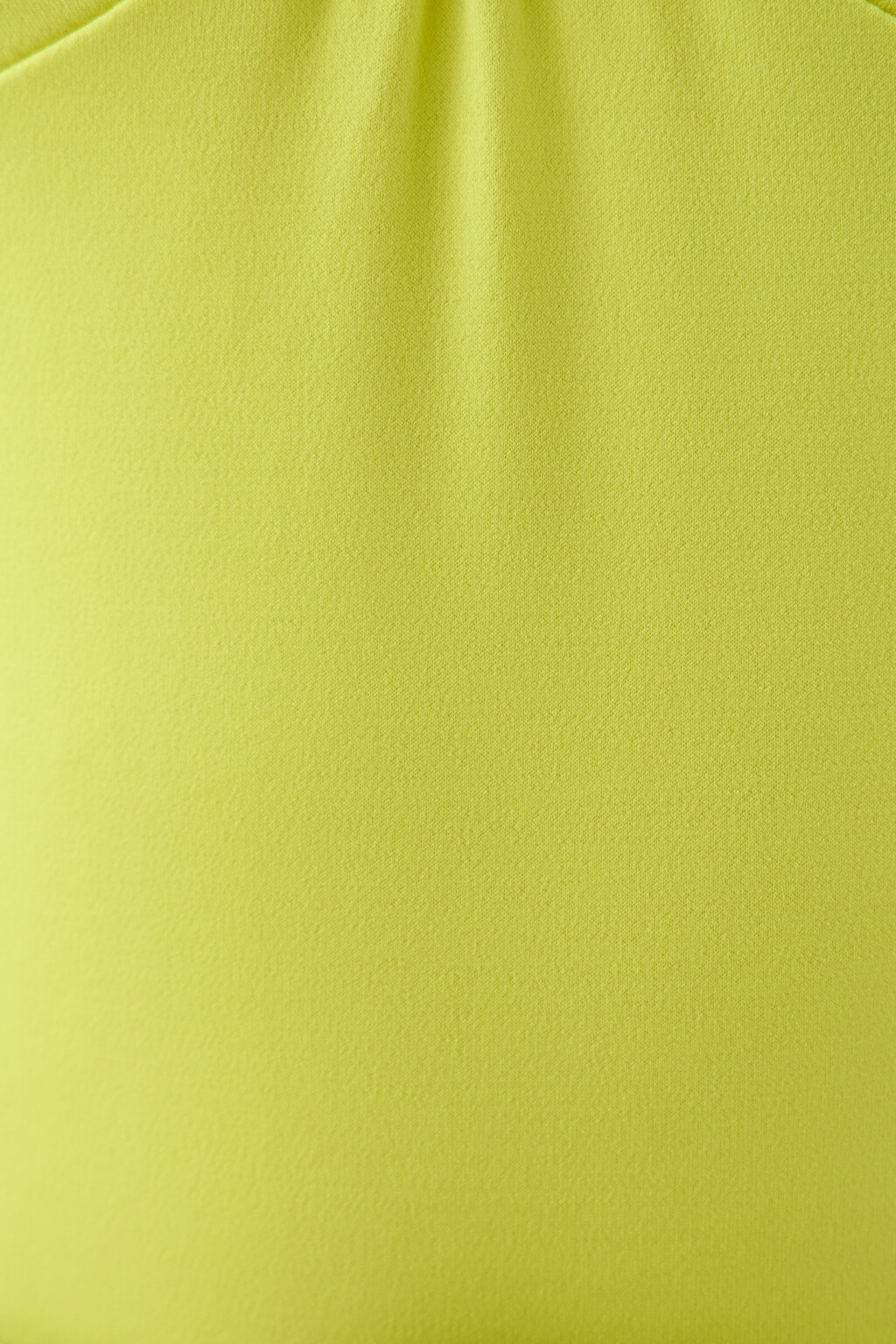 Лонгслив облегающий с завязками на шее - цвет зеленый - 5